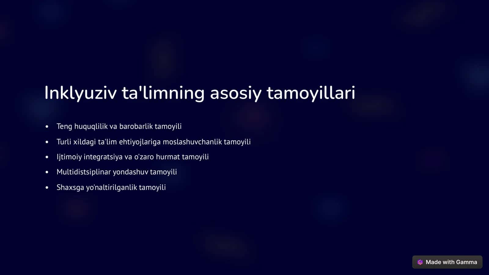 Inklyuziv ta'lim, Integratsion ta'lim va Ijtimoiy Reabilitatsiya 2