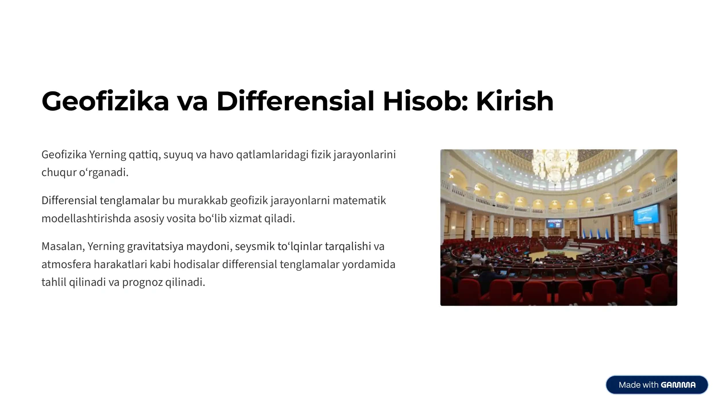Geofizikada Differensial Hisob Tatbiqlari 2