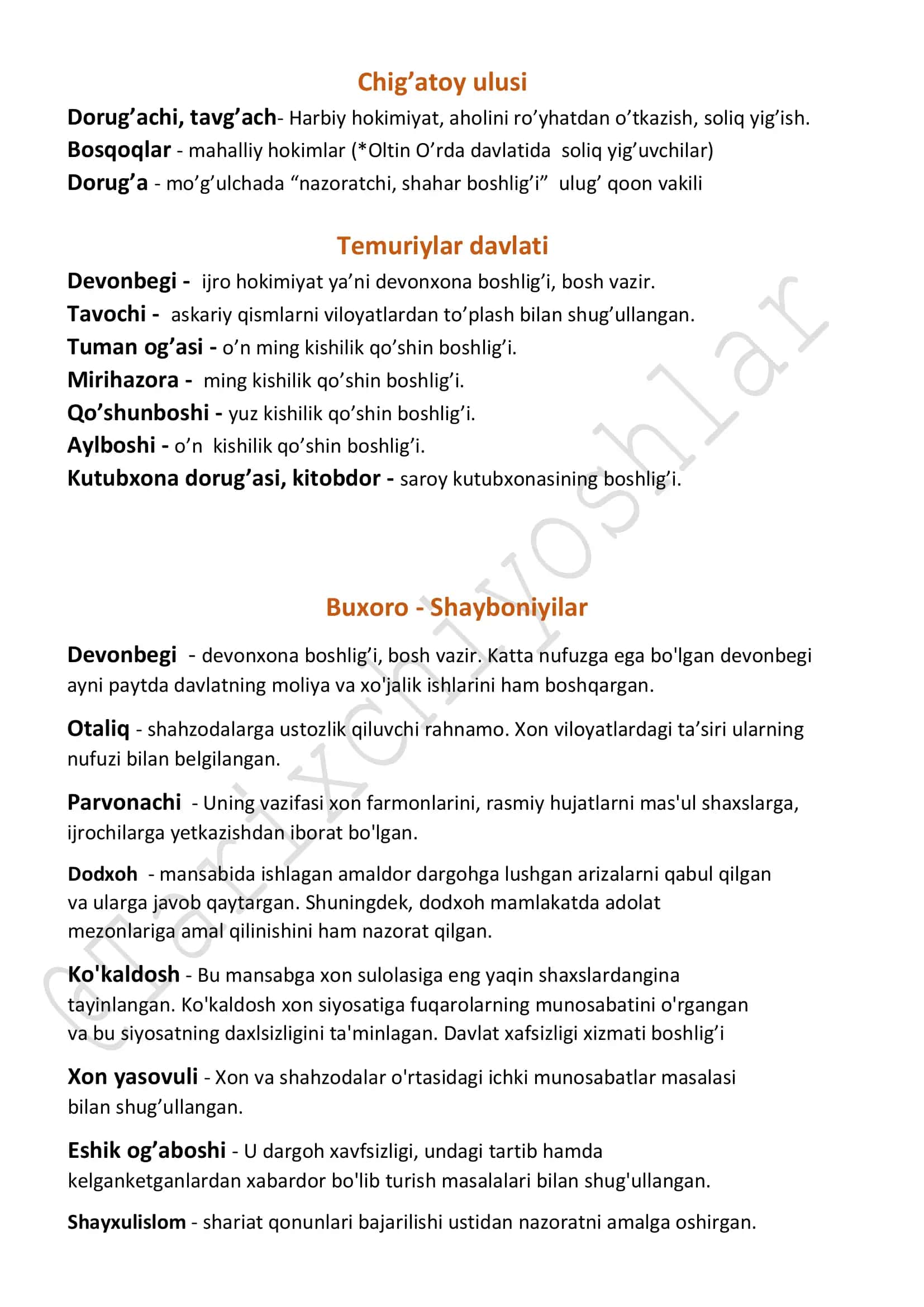 DAVLAT MANSABLARI 2