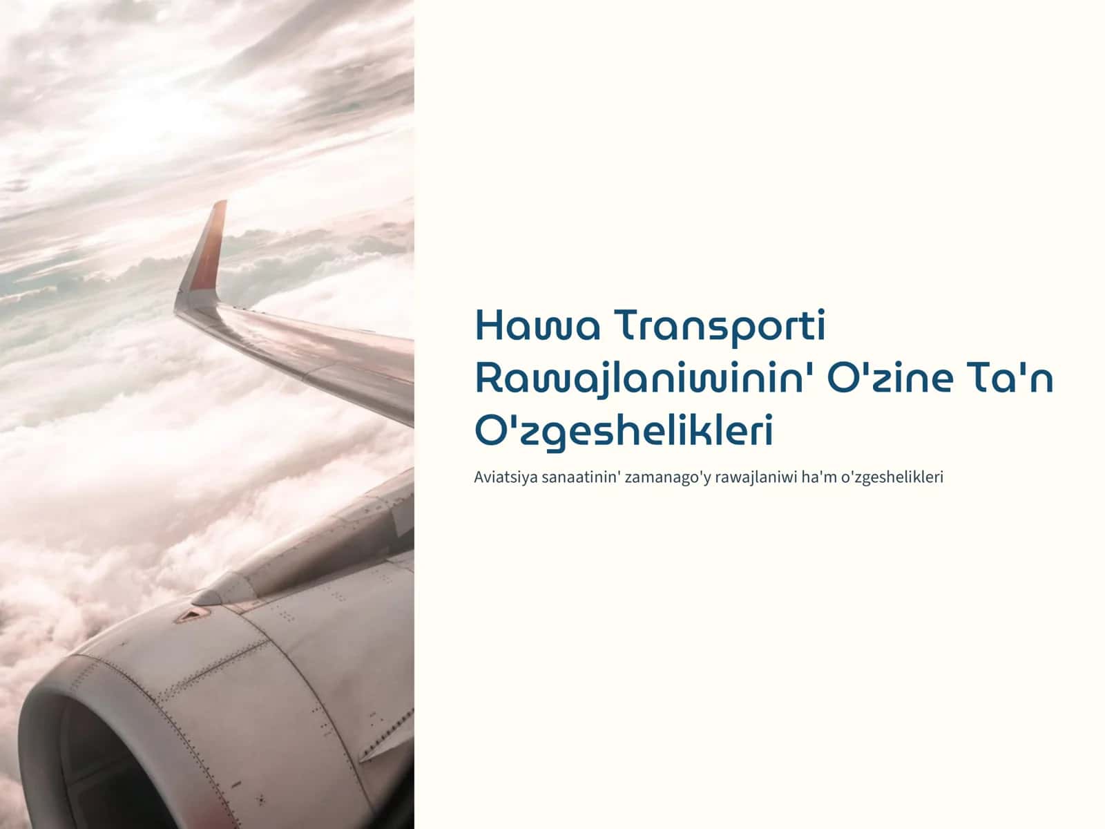 TRANSPORT HA'M XIZMET KO'RSETIW GEOGRAFIYASINAN PREZENTACIYA JUMISI 2