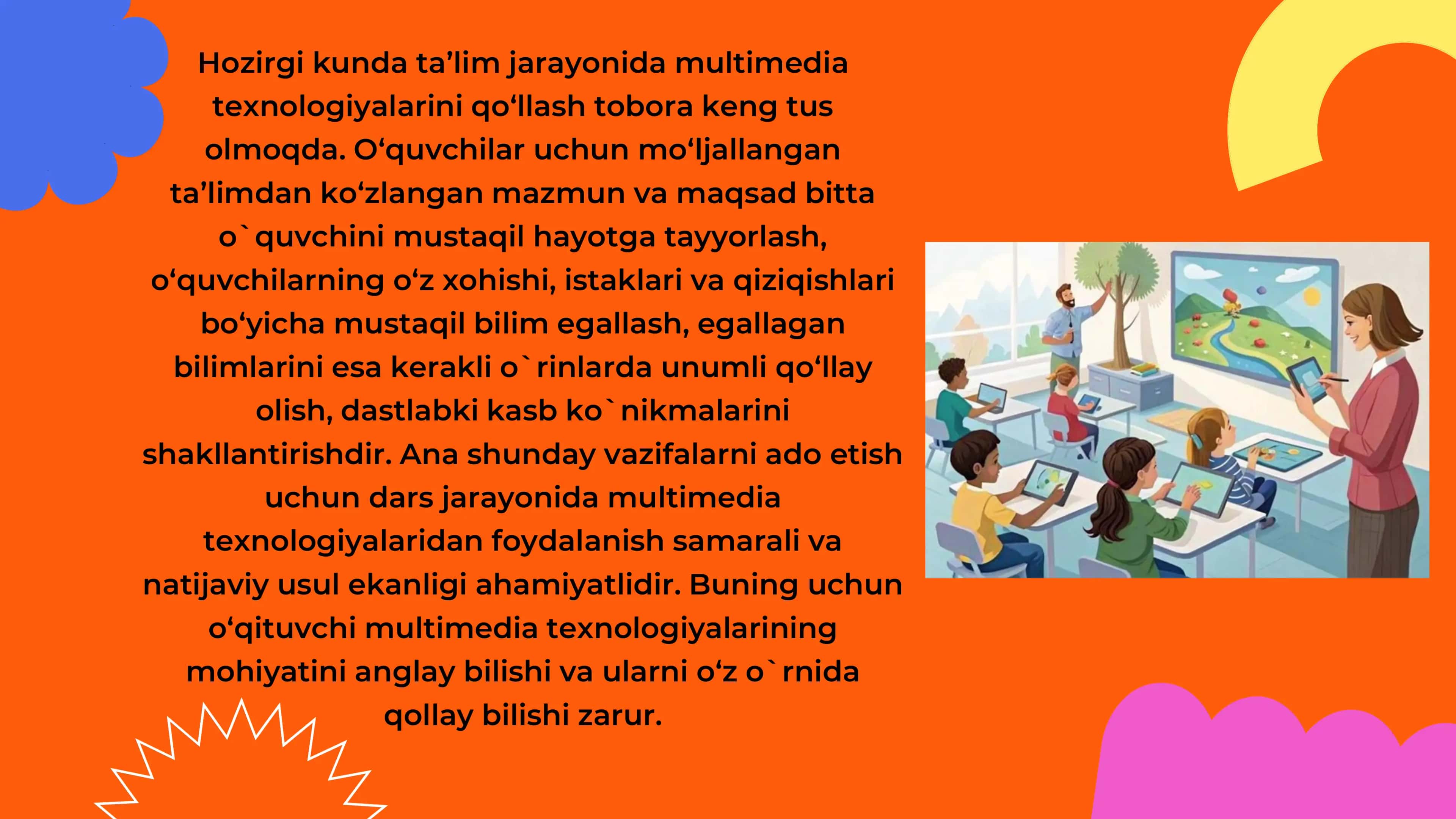 TA'LIM JARAYONIDA MULTIMEDIA TEXNOLOGIYALARIDAN FOYDALANISH 2