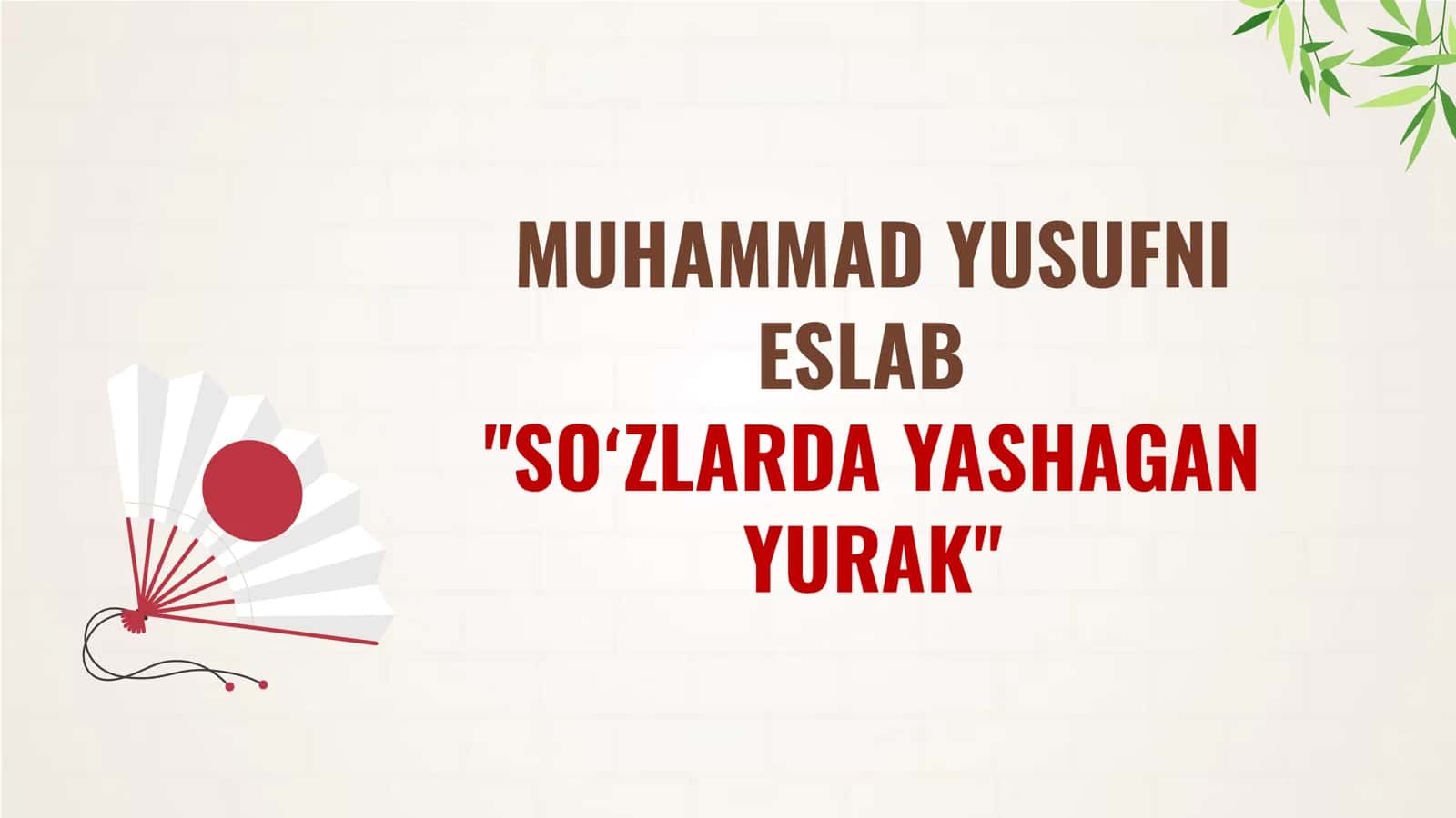 Muhammad Yusuf hayoti va ijodi 2
