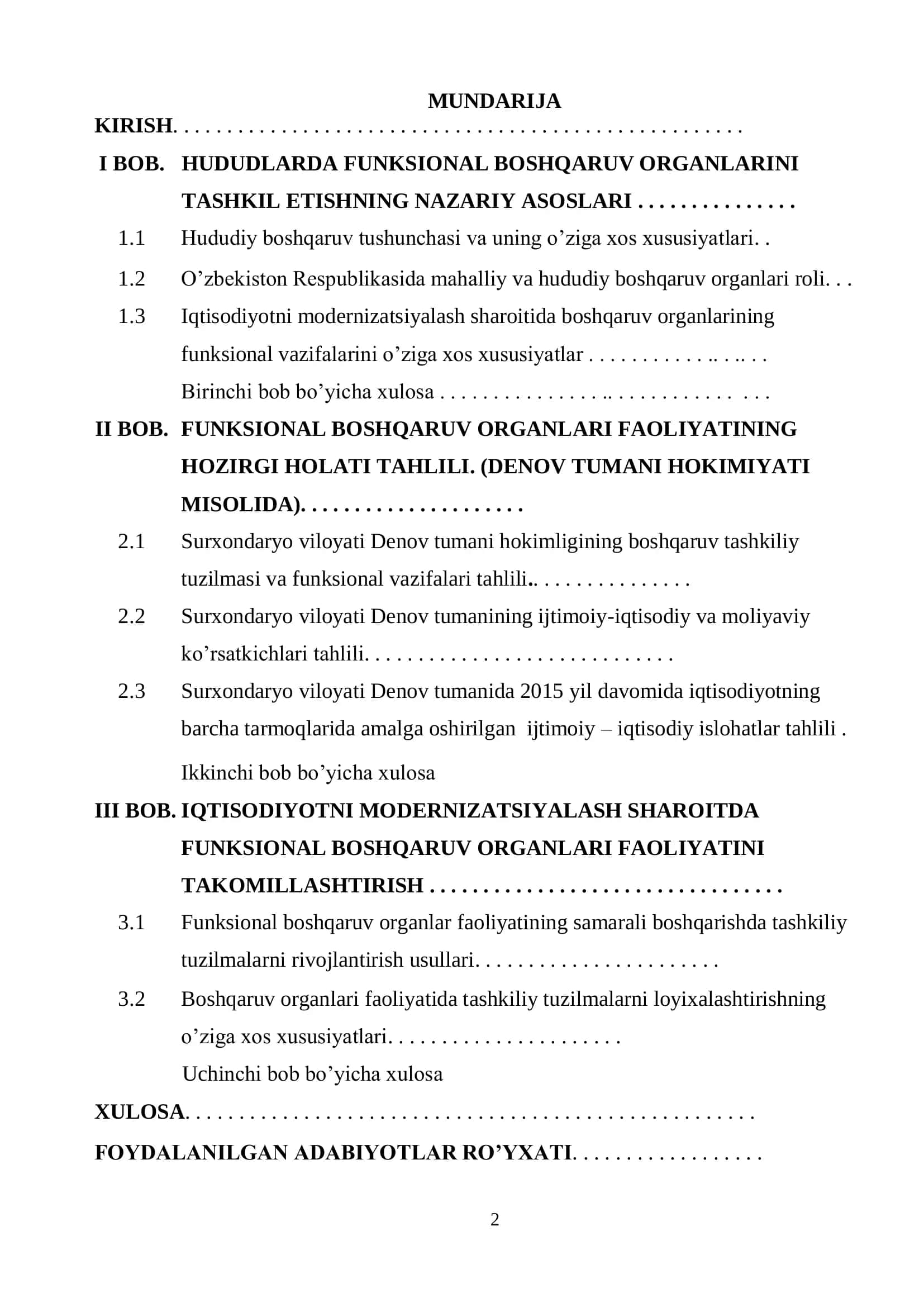 XUDUDLARDA FUNKTSIONAL BOSHQARUV ORGANLARINING XUSUSUYATLARI 2
