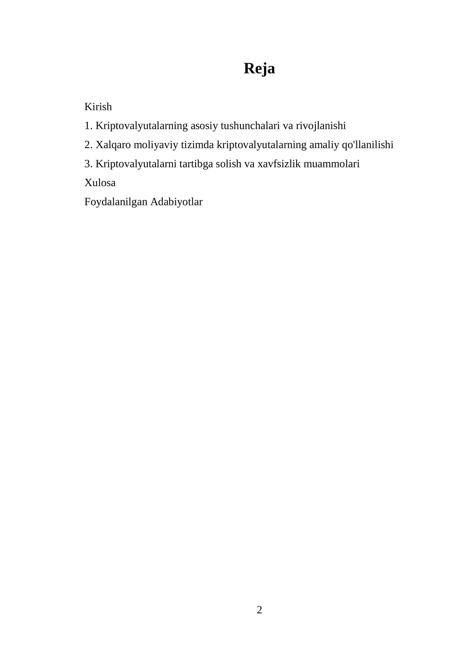 Kriptovalyutalarning Xalqaro Moliyaviy Tizimdagi O'rni 2