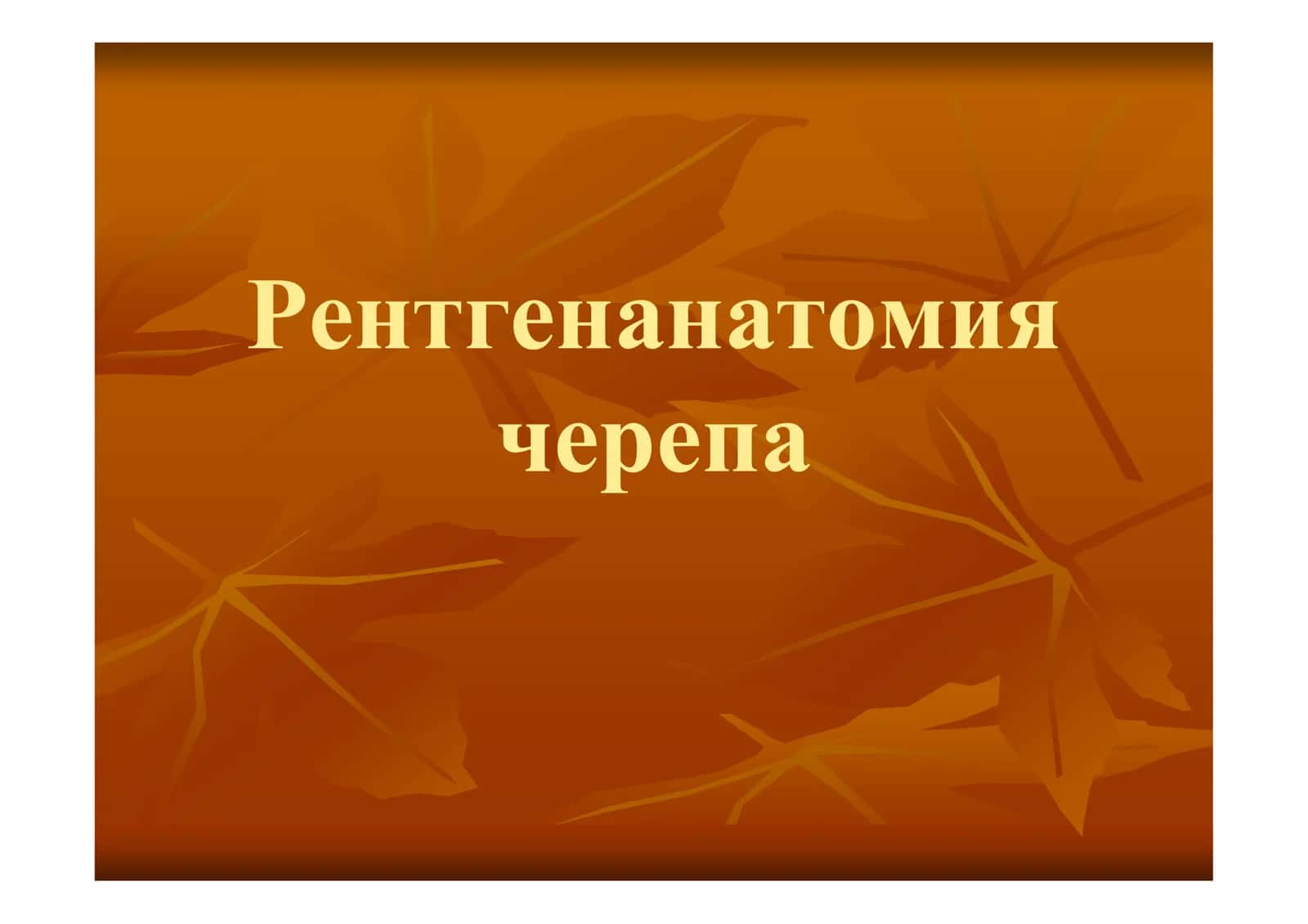 Лучевая диагностика заболеваний черепа 2