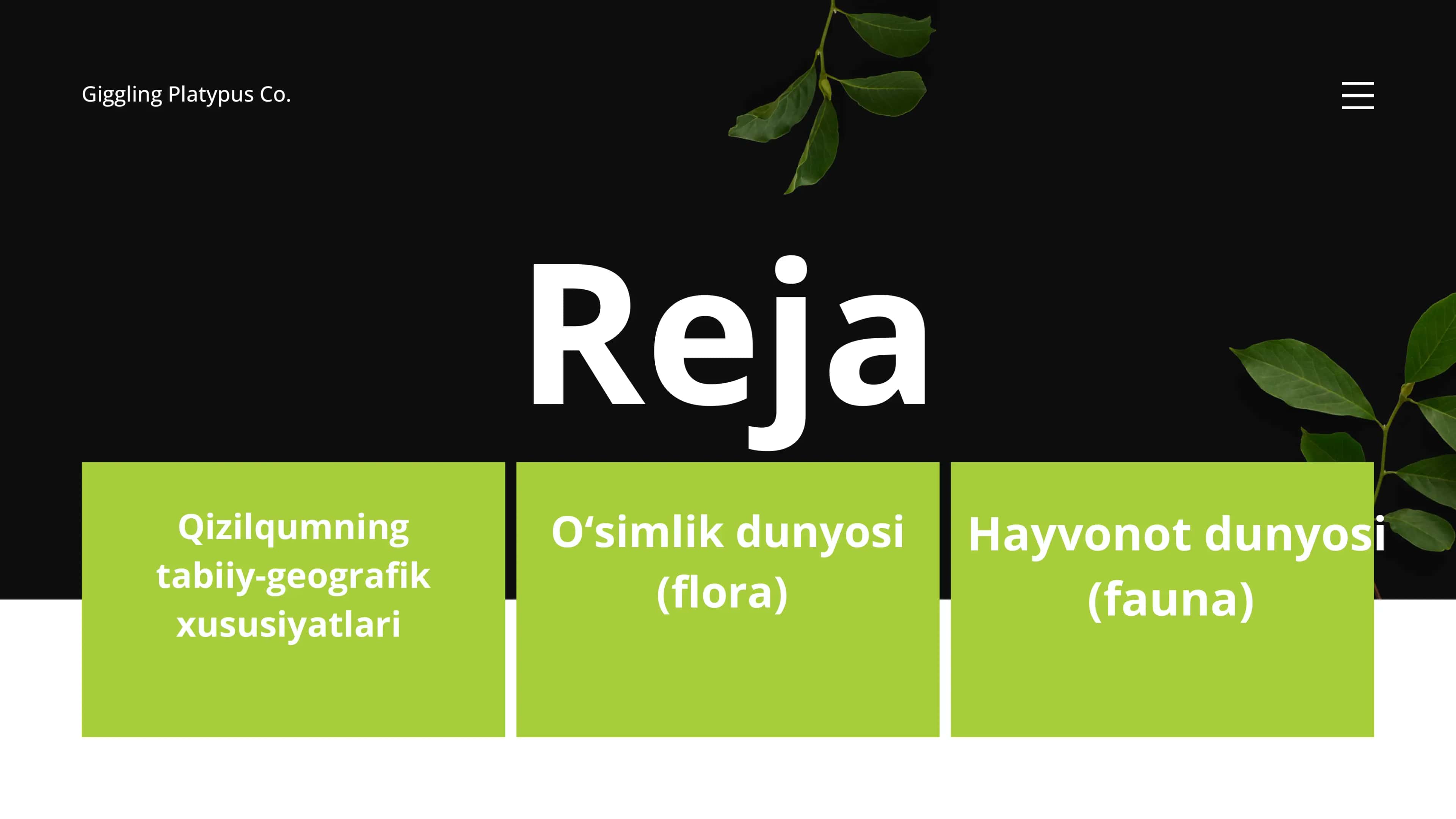Qizilqum okrugi hayvonot va o'simlik dunyosi 2