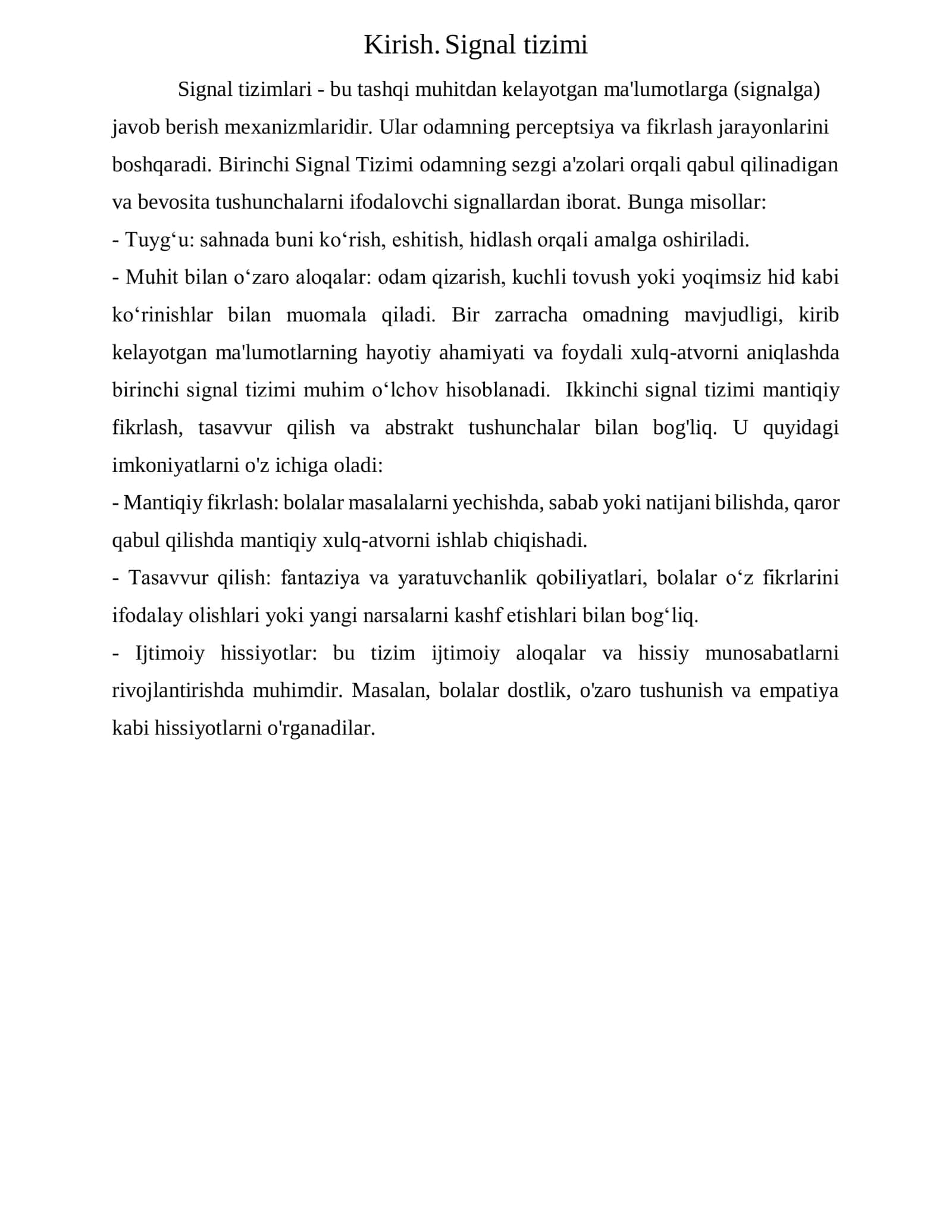 Bolalarda ikkinchi signal tizimining rivojiga ta’sir etuvchi omillar 2