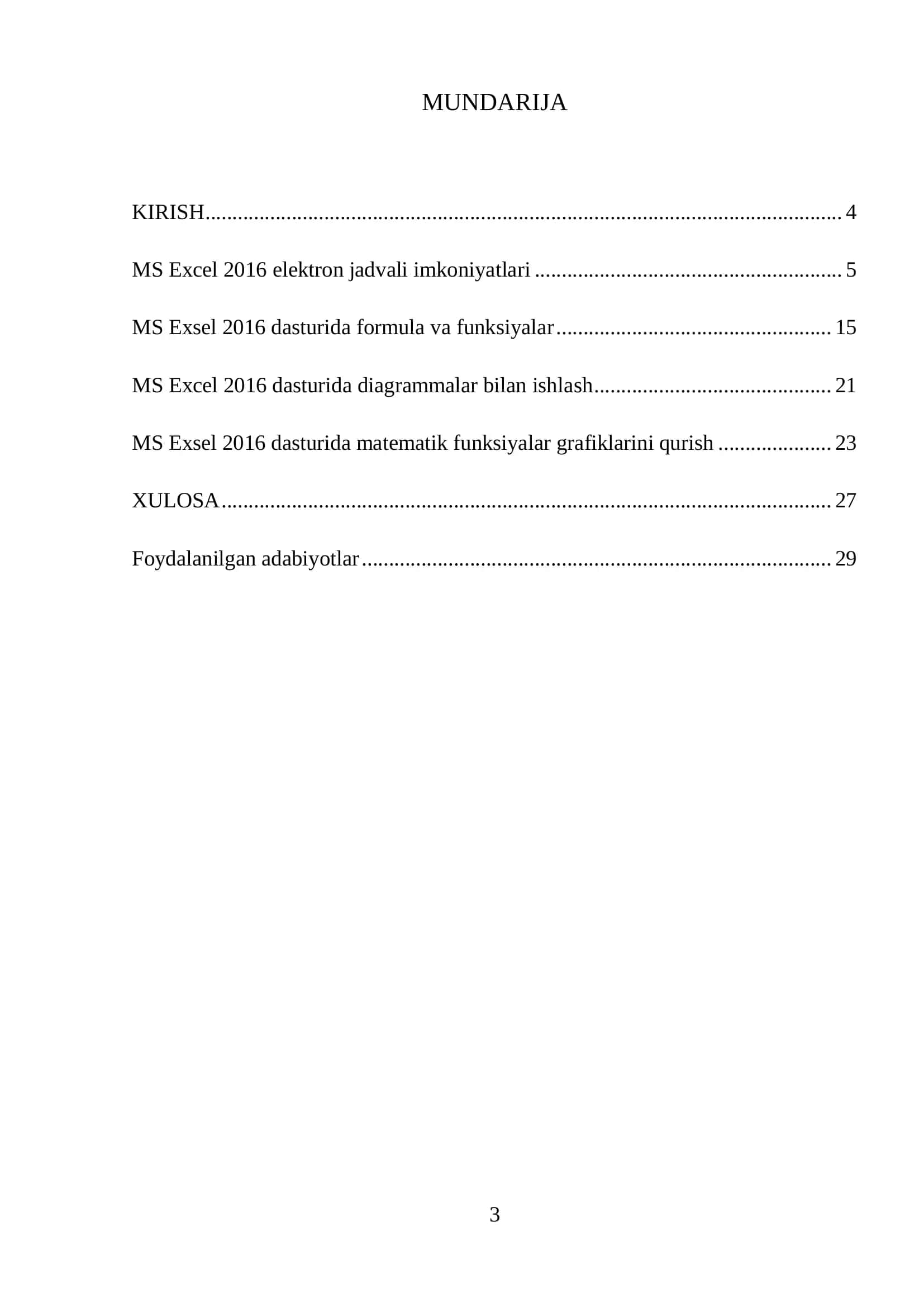 Turli matematik funksiyalarning grafiklarini qurishda MS Excel elektron jadvalidan foydalanish 2