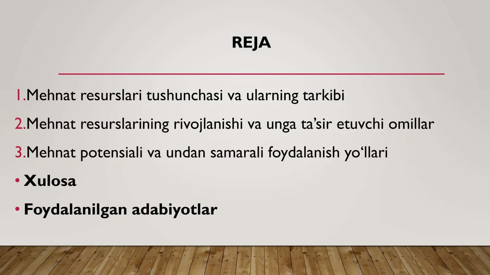 MEHNAT RESURSLARIVA ULARNING RIVOJLANISHI.MEHNAT POTENSIALI 2