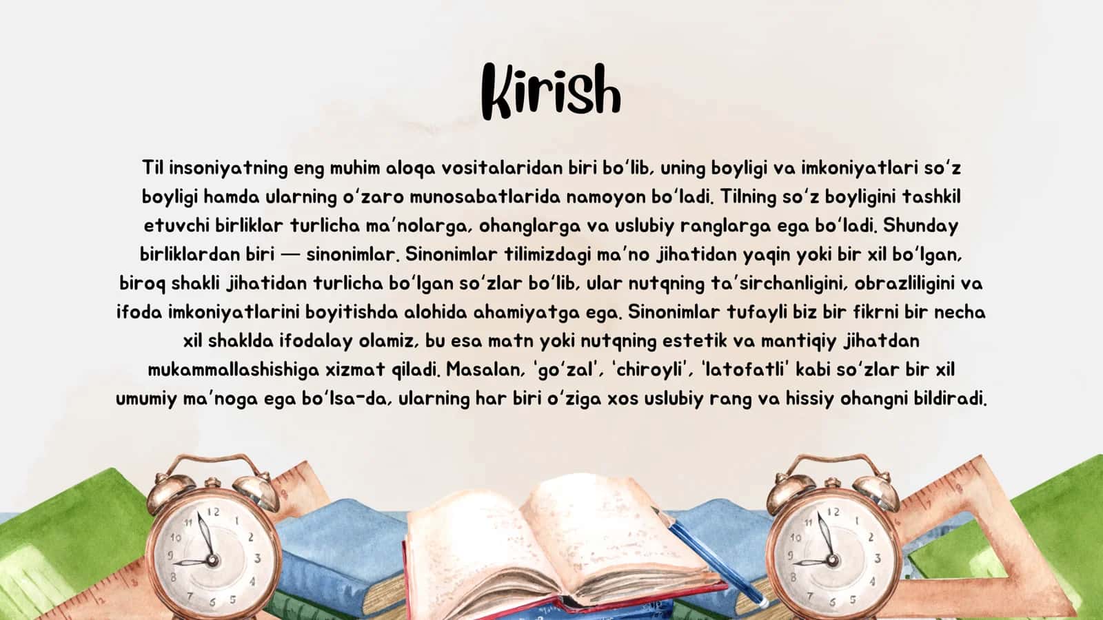 Sinonimning o’ziga xos xususiyatlari 2