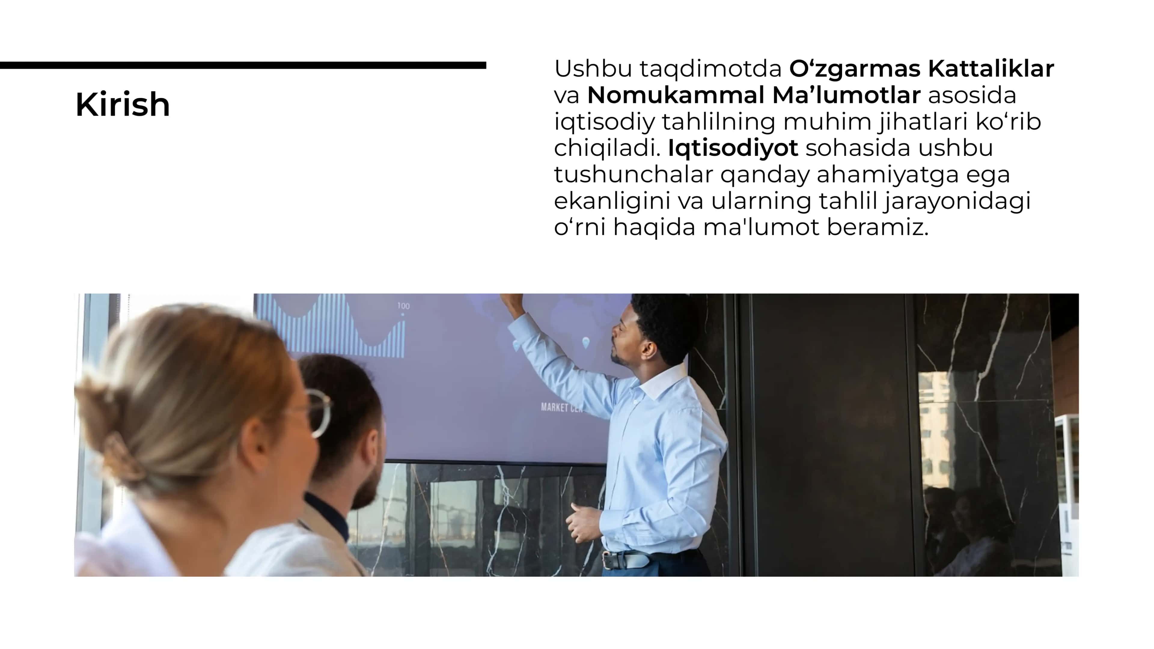 O‘zgarmas Kattaliklar va Nomukammal Maʼlumotlar Asosida Iqtisodiyot Tahlili 2