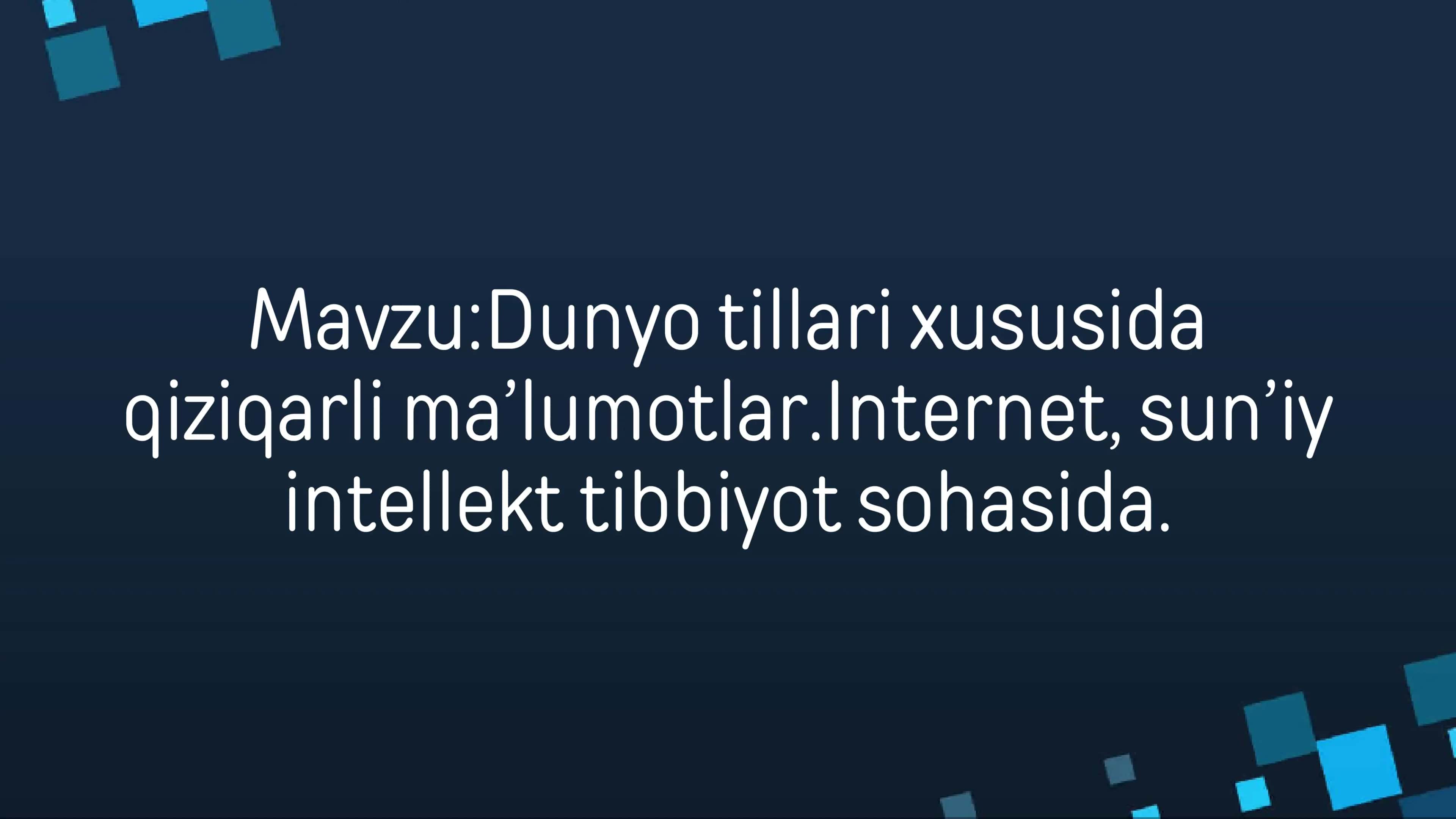 Dunyo tillari xususida qiziqarli ma’lumotlar 2