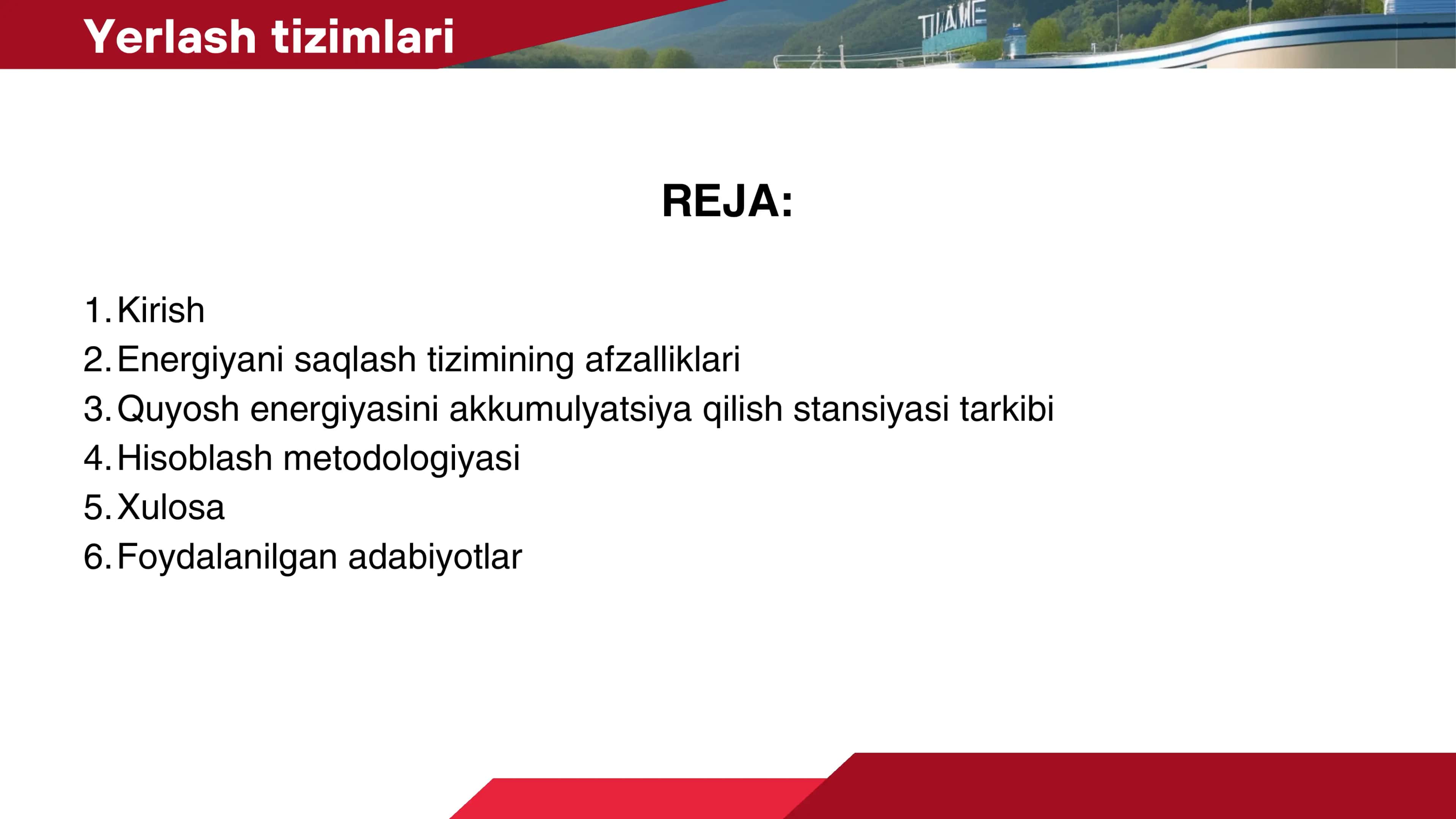Quyoshenergiasi akkumliatsiya qiluvchi stansiyalar va ularning ishlash davomiyligini hisoblash metodologiasi 2