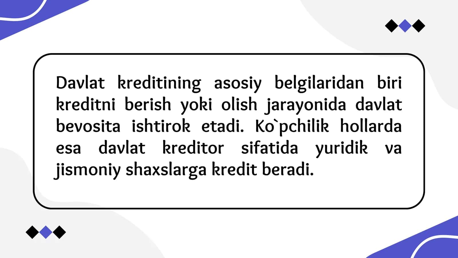 DAVLAT KREDITI 2