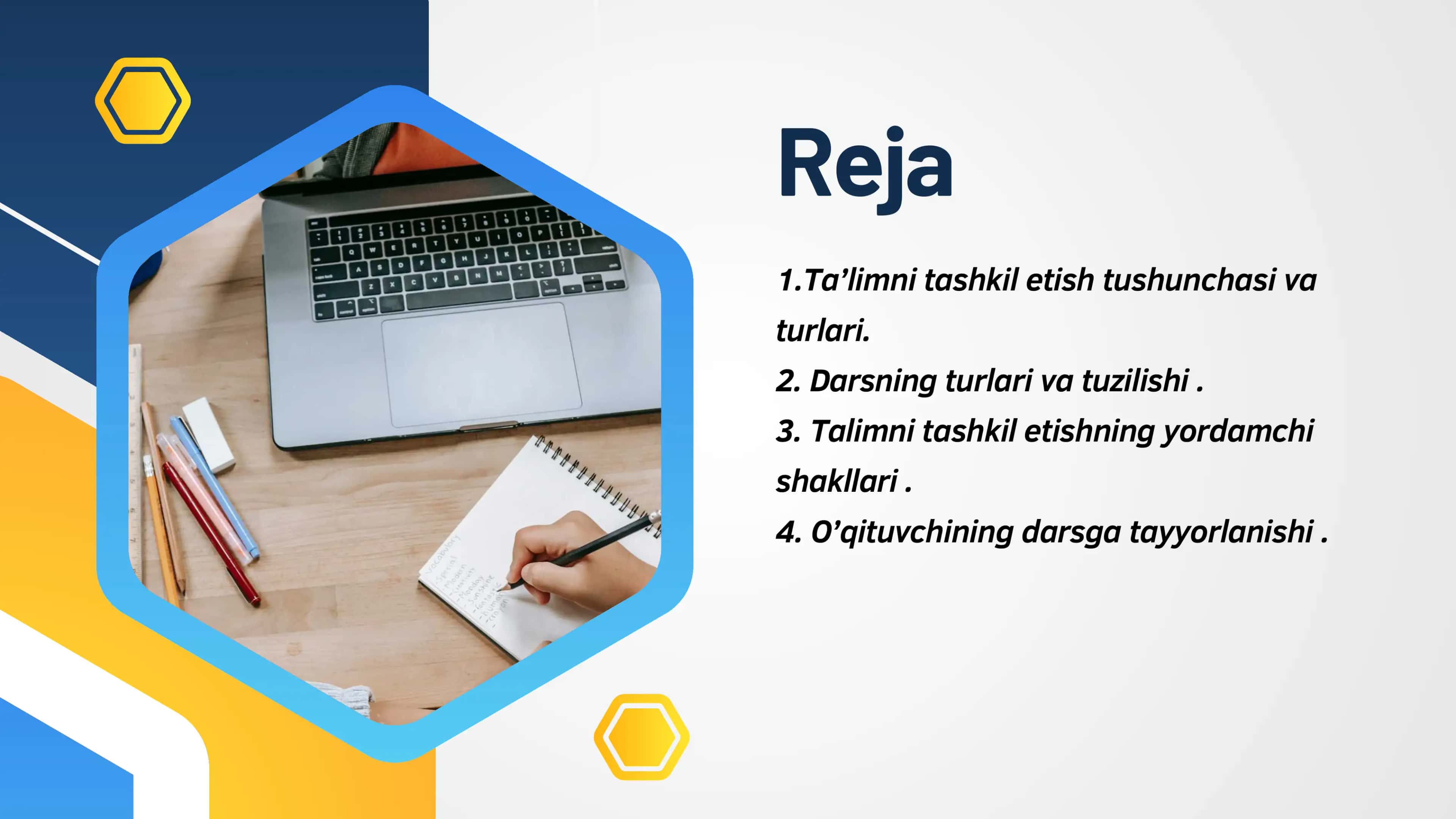 Ta’lim turlari va ta’limni tashkil etish shakllari. Dars – ta’limni tashkil etishning asosiy shakl 2
