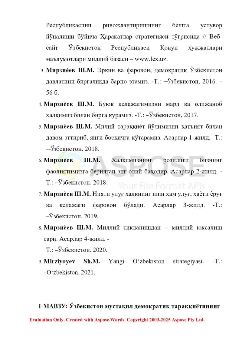 Yangilanayotgan O‘zbekiston: milliy tiklanishdan – milliy yuksalish sari 2