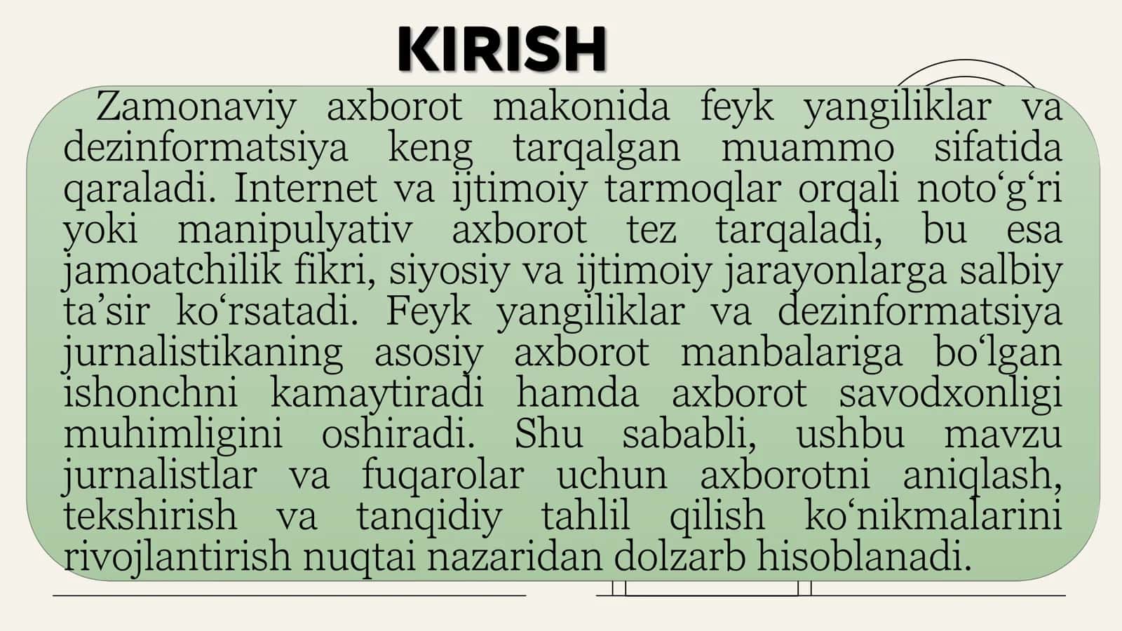 Jurnalistikada feyk yangiliklar va dezinformatsiya 2