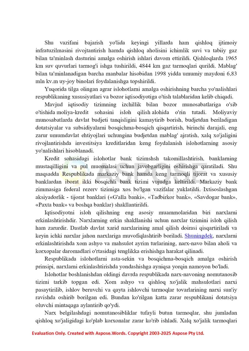 Qishloq xo'jaligida ishlab chiqarish va ijtimoiy infratuzilmani jadal rivojlantirish 2