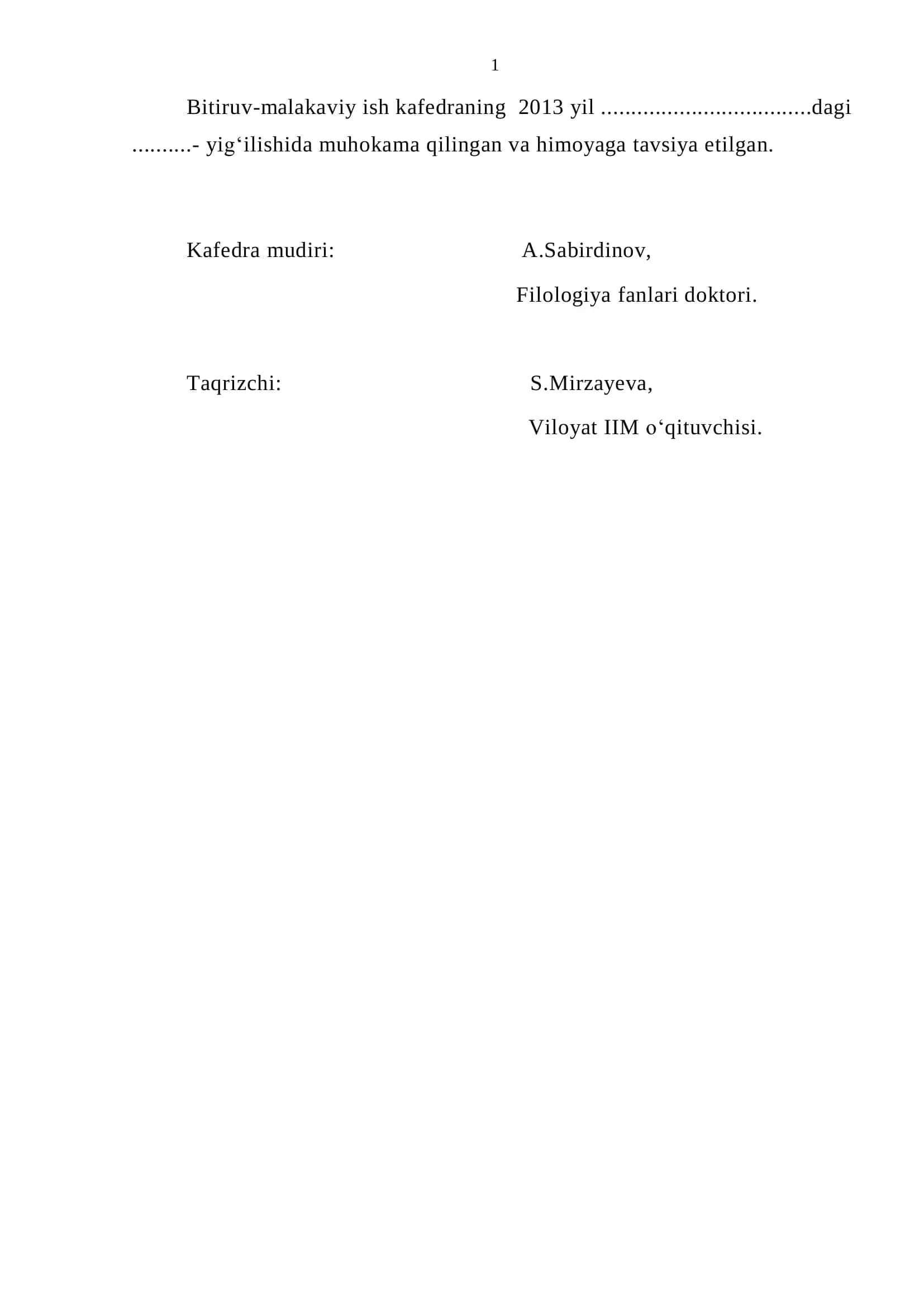 “HOZIRGI O„ZBEK LIRIKASIDA QUYOSH OBRAZINING BADIIY TALQINI” 2