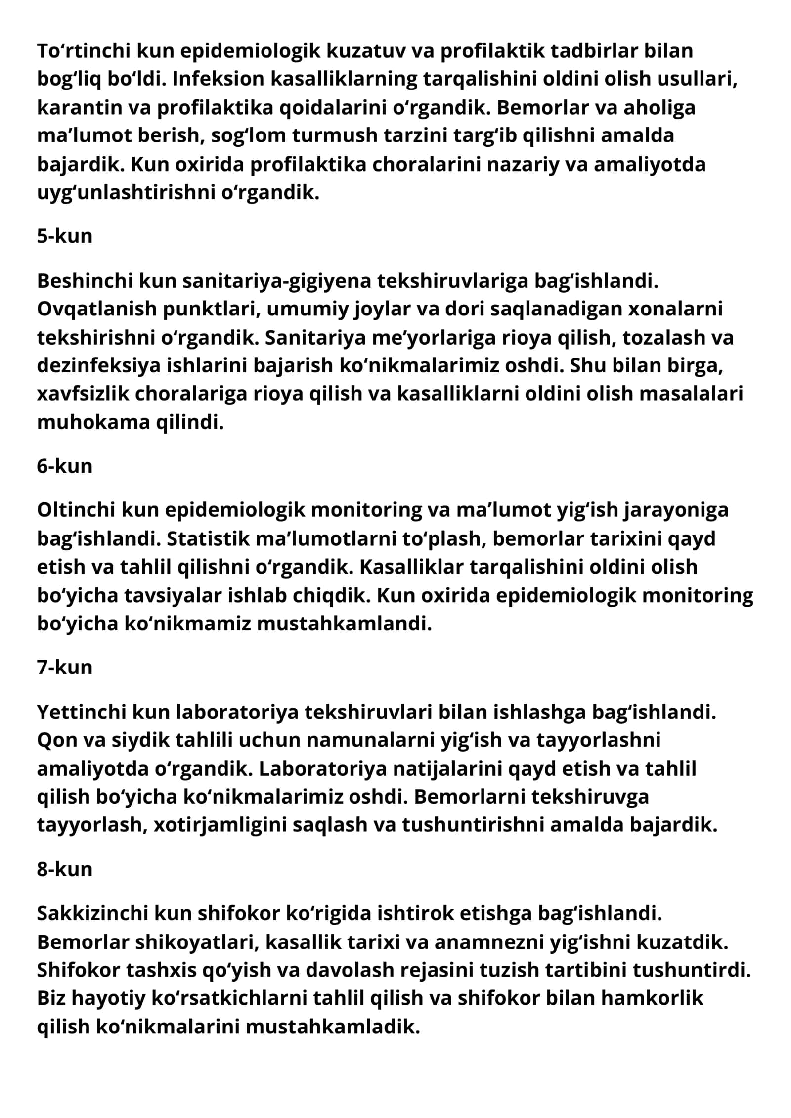 Tibbiy profilaktika fakulteti uchun referat 2