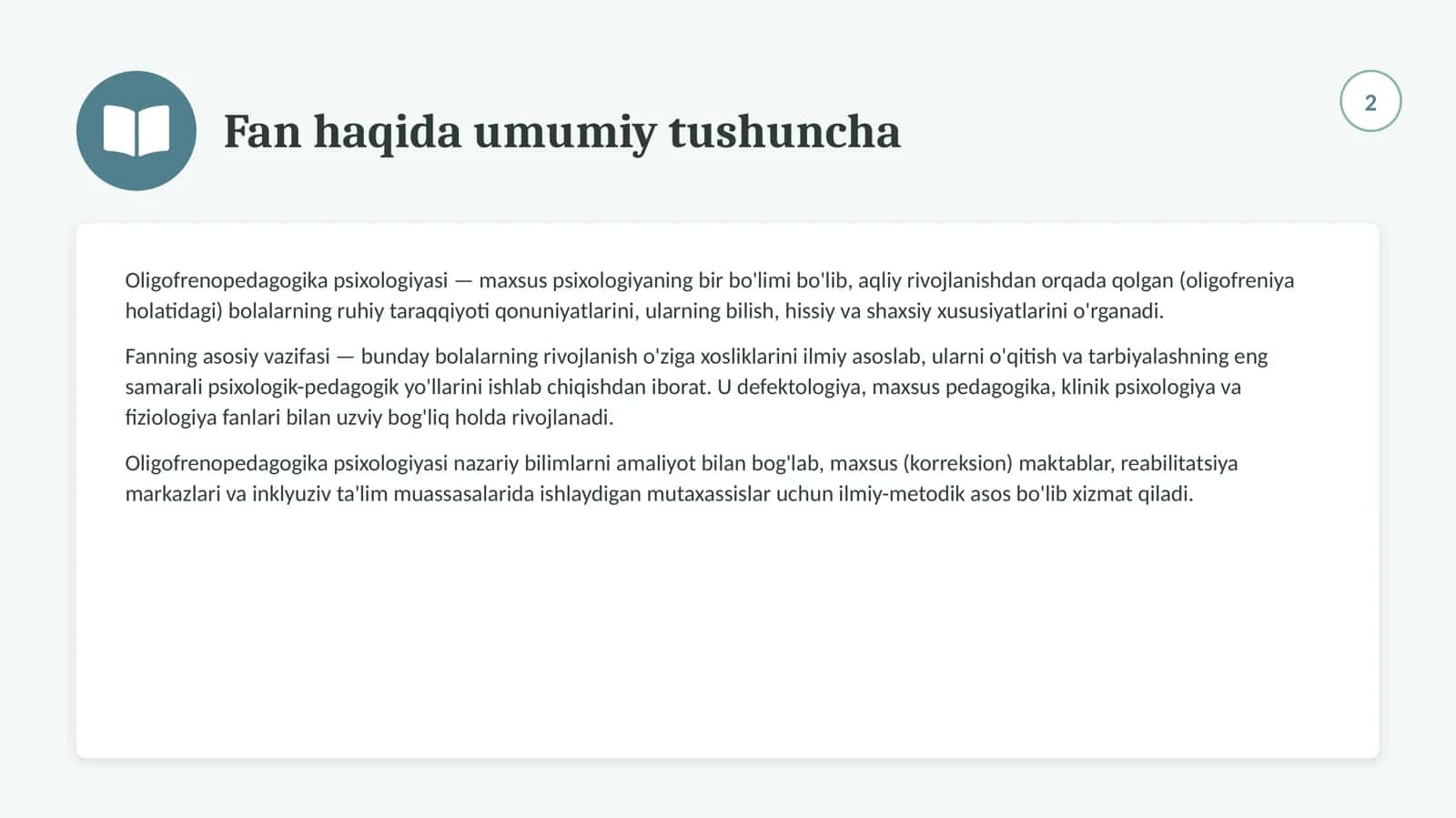 Oligofrenopedagogika Psixologiyasi 2