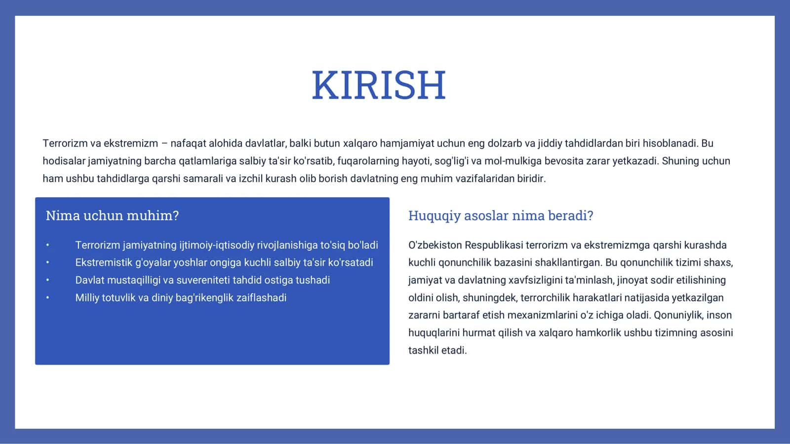 Kibermakonda terrorizm va ekstrimizmga qarshi kurashning huquqiy asoslari 2