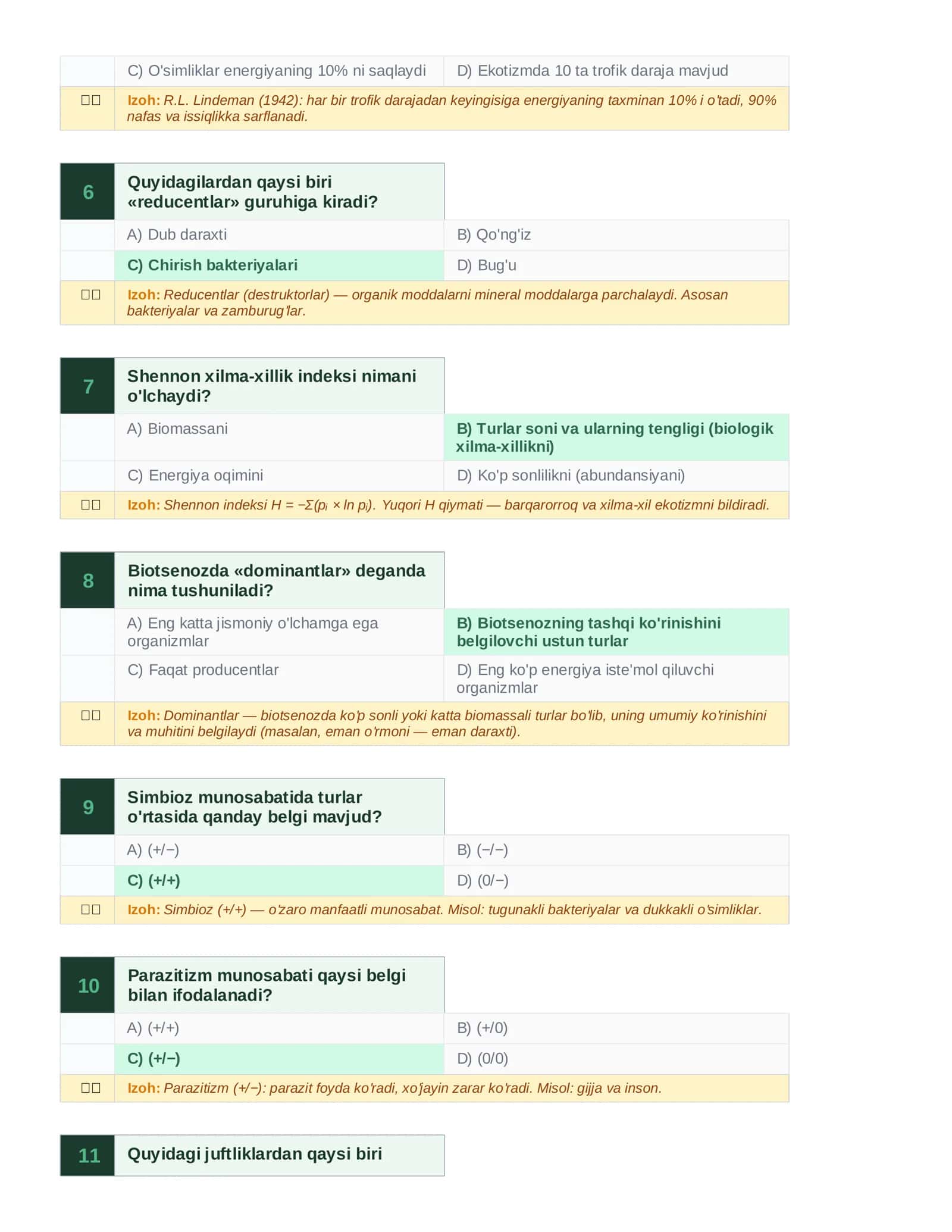 BIOTSENOZ. BIOGEOTSENOZ VA EKOTIZMLAR 2