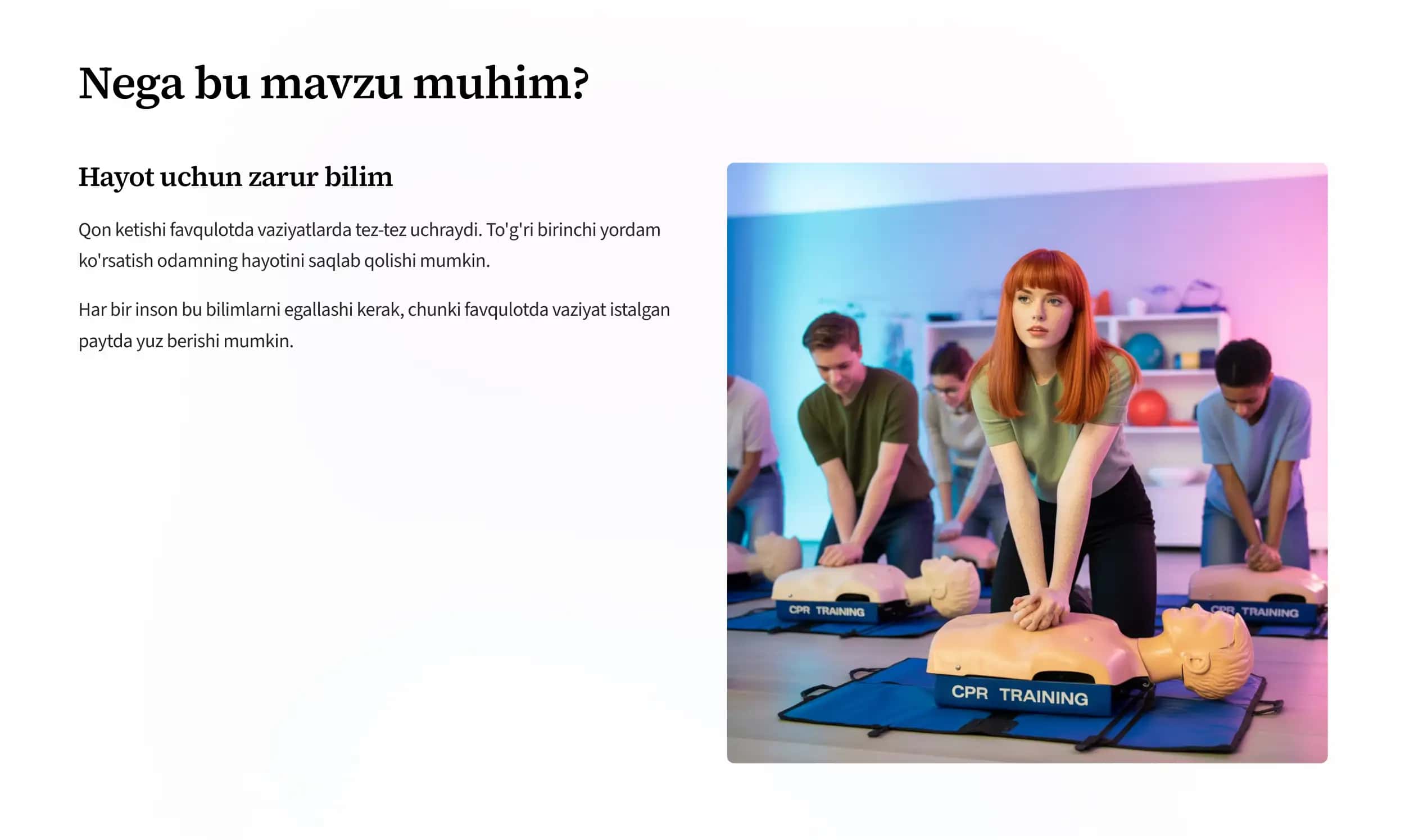 Tomirlardan Qon Ketganida Birinchi Yordam 2