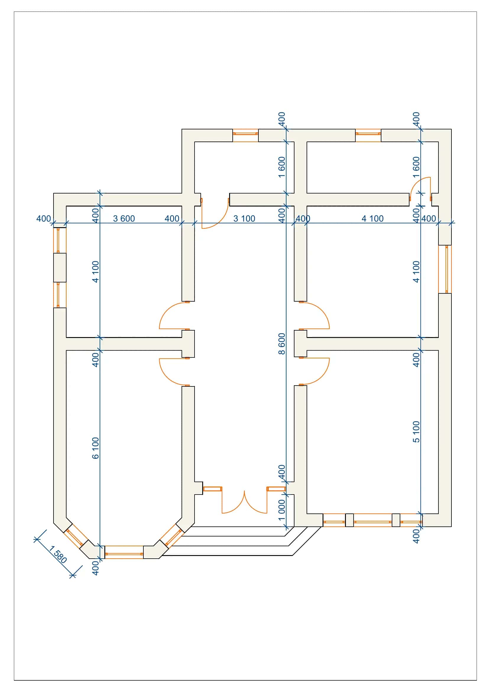 uy planlari Autocad 2