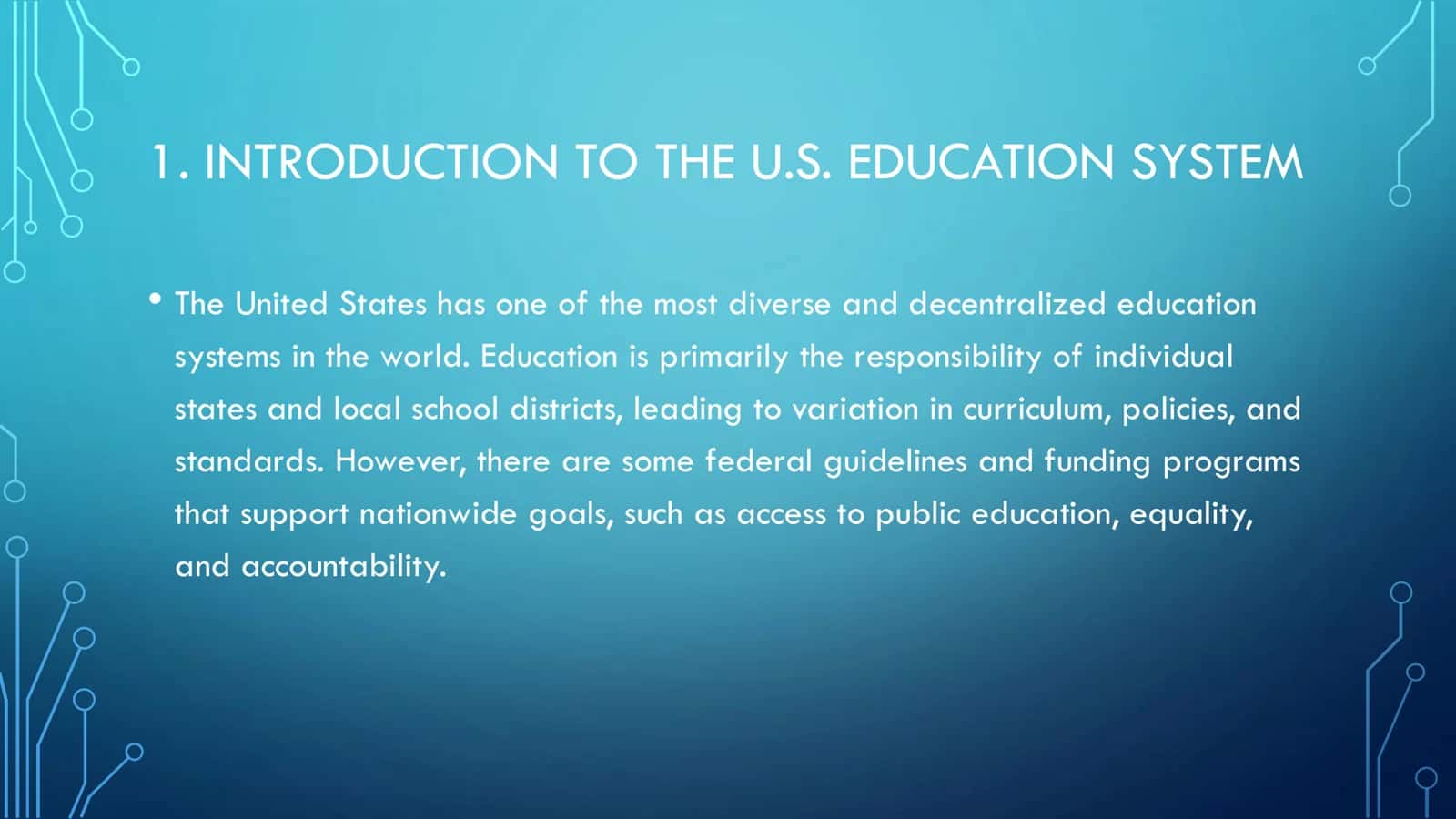 EDUCATION IN THE USA 2