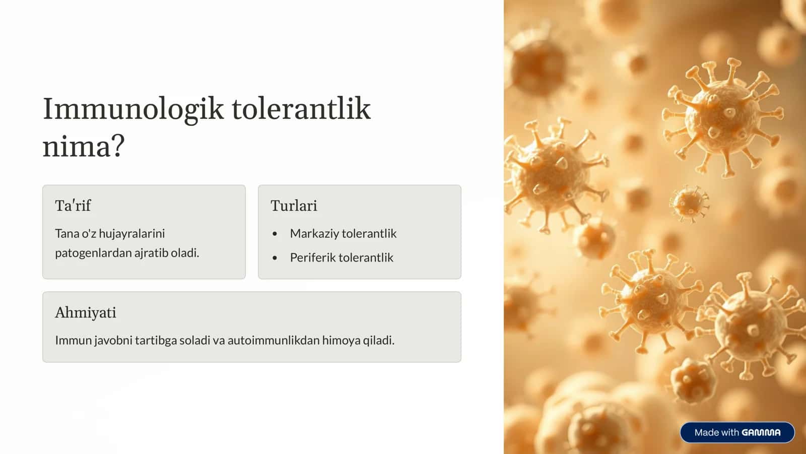 Immunologik tolerantlik nuqsonlari va Autoimmun xastaliklar 2