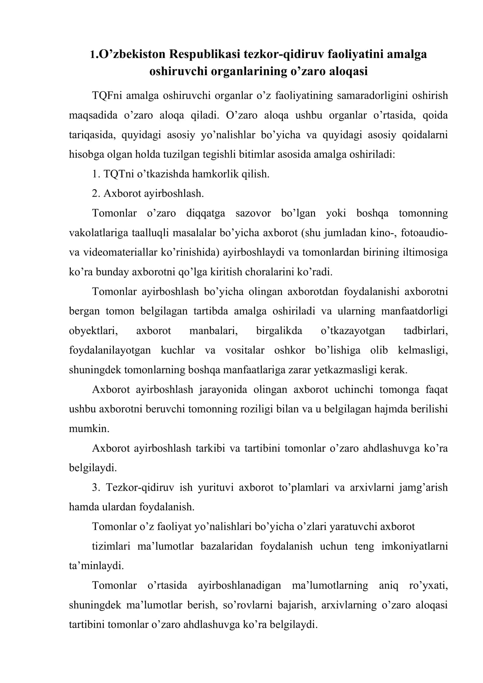Tezkor-qidiruv faoliyatini amalga oshiruvchi organlarning xalqaro aloqalari 2