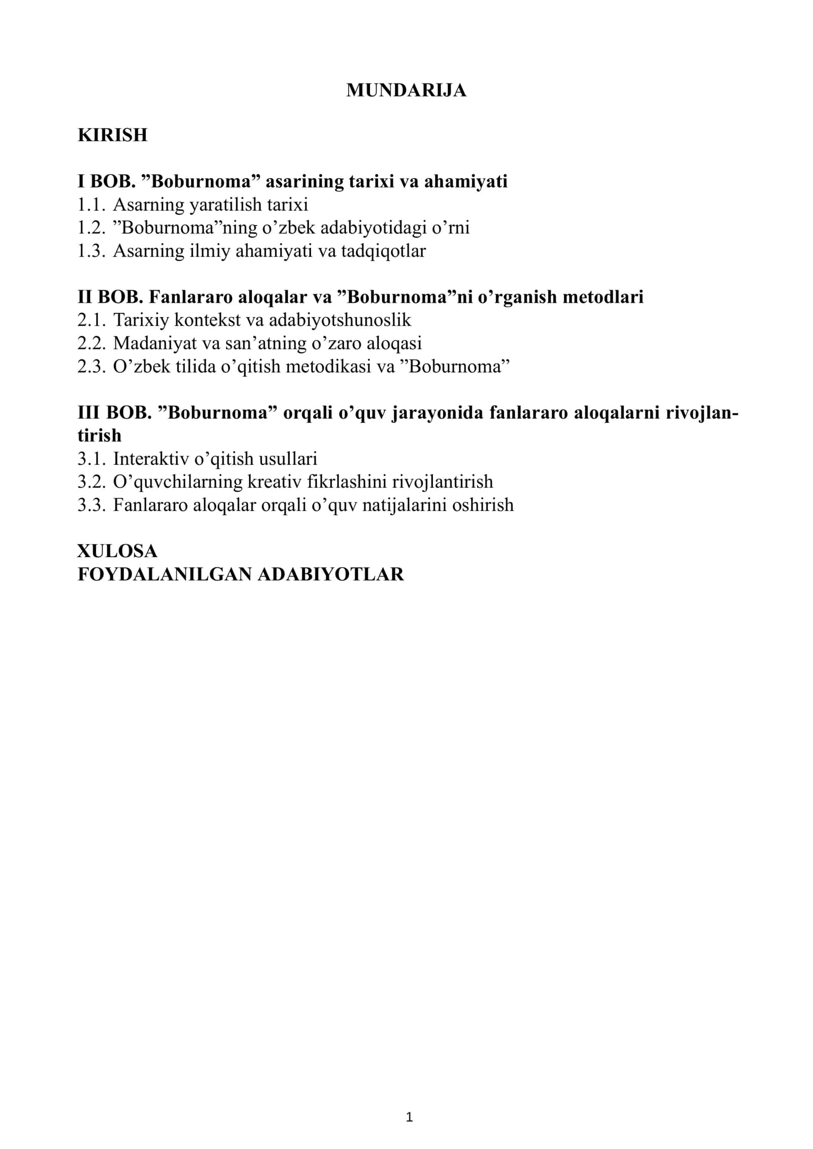 O'ZBEK ADABIYOTINI O'QITISH METODIKASI FANIDAN TAYYORLAGAN 2
