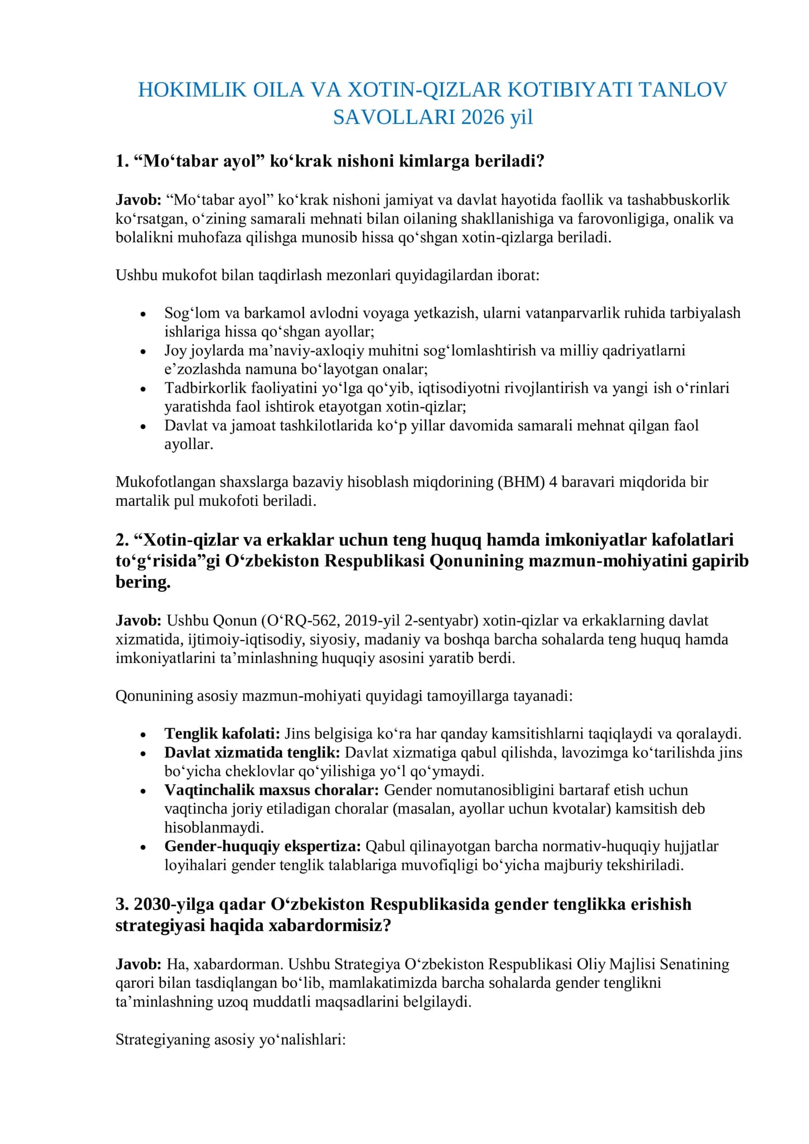 ARGOS OILA VA XOTIN QIZLAR SUHBAT SUHBAT SAVOLLARI 2026 YIL 2