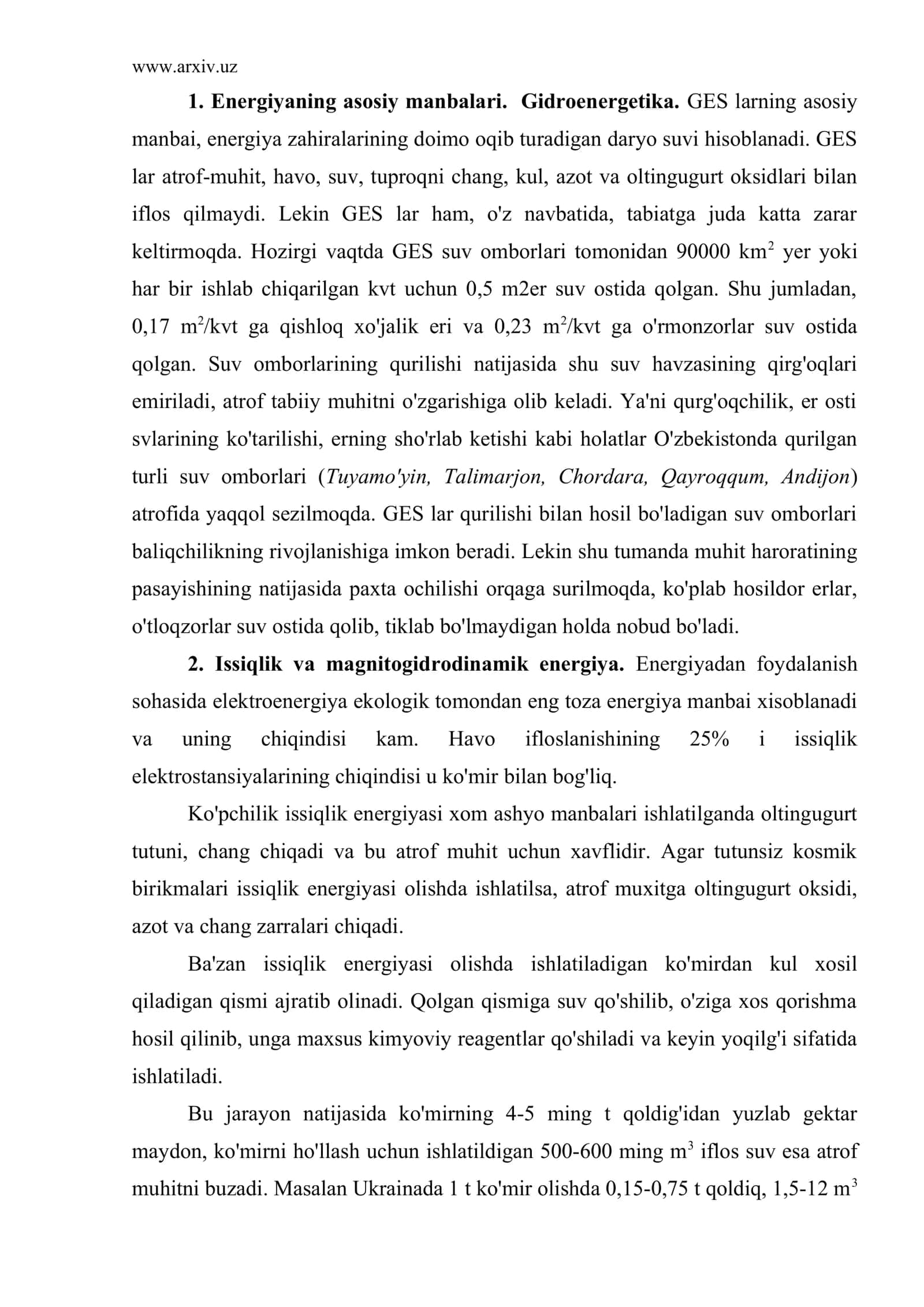 Gidroenergetika 2