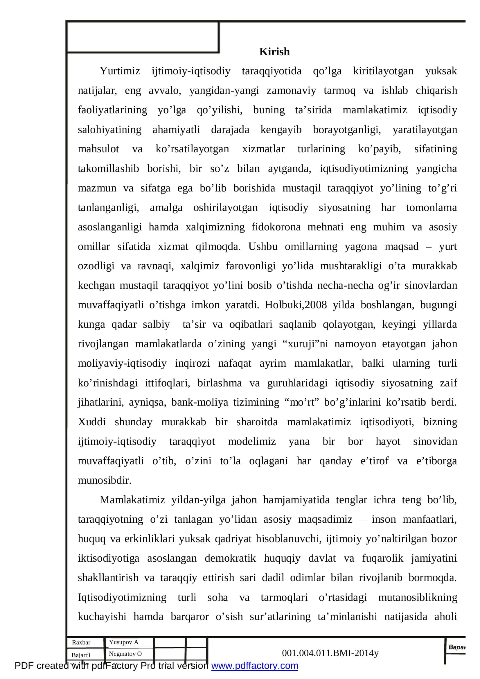 Qishloq xo’jaligi mahsulotlarini yetishtirish, saqlash va ularni dastlabki qayta ishlash texnologiyasi 2