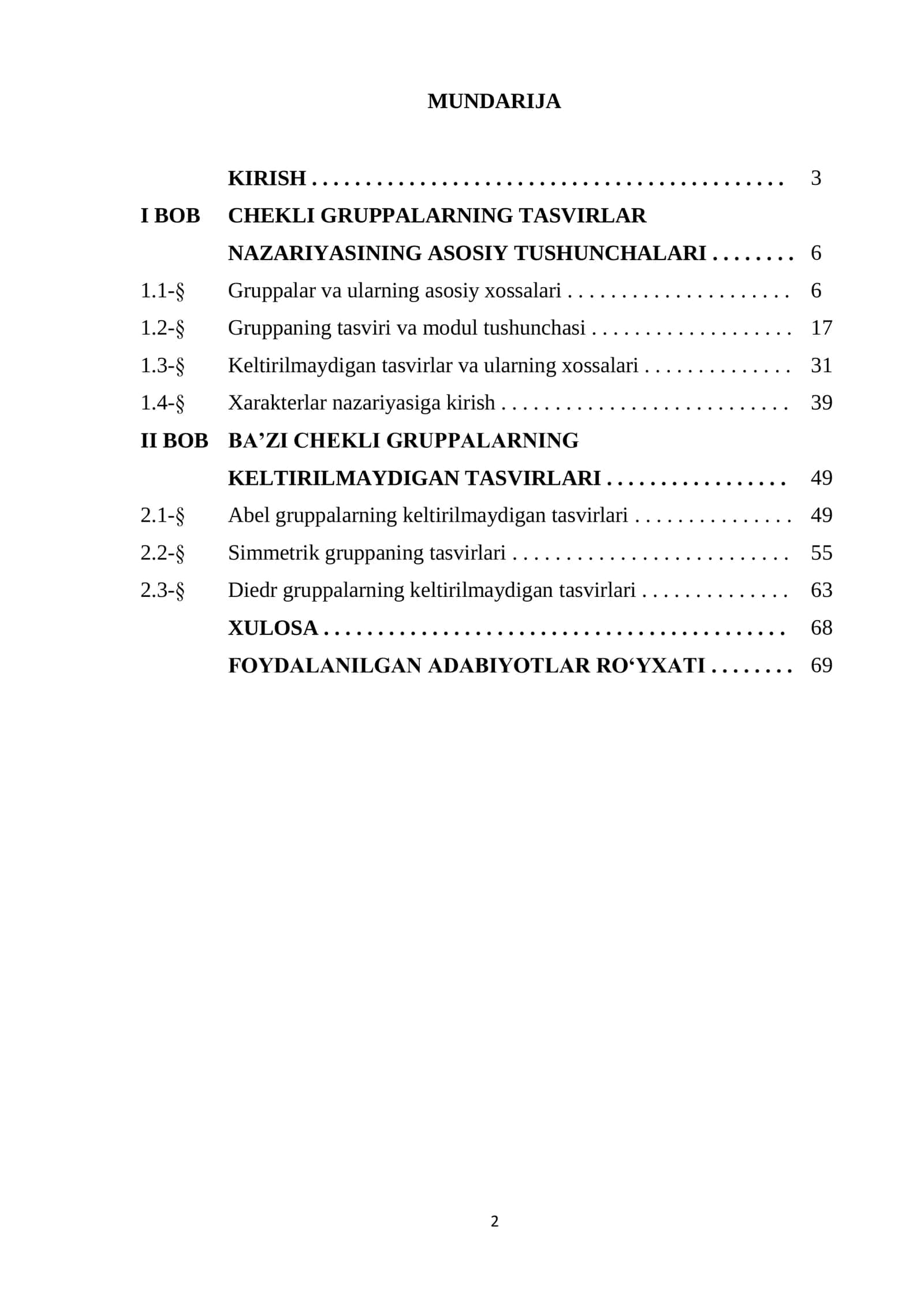 BA’ZI CHEKLI GRUPPALARNING  KELTIRILMAYDIGAN TASVIRLARI 2