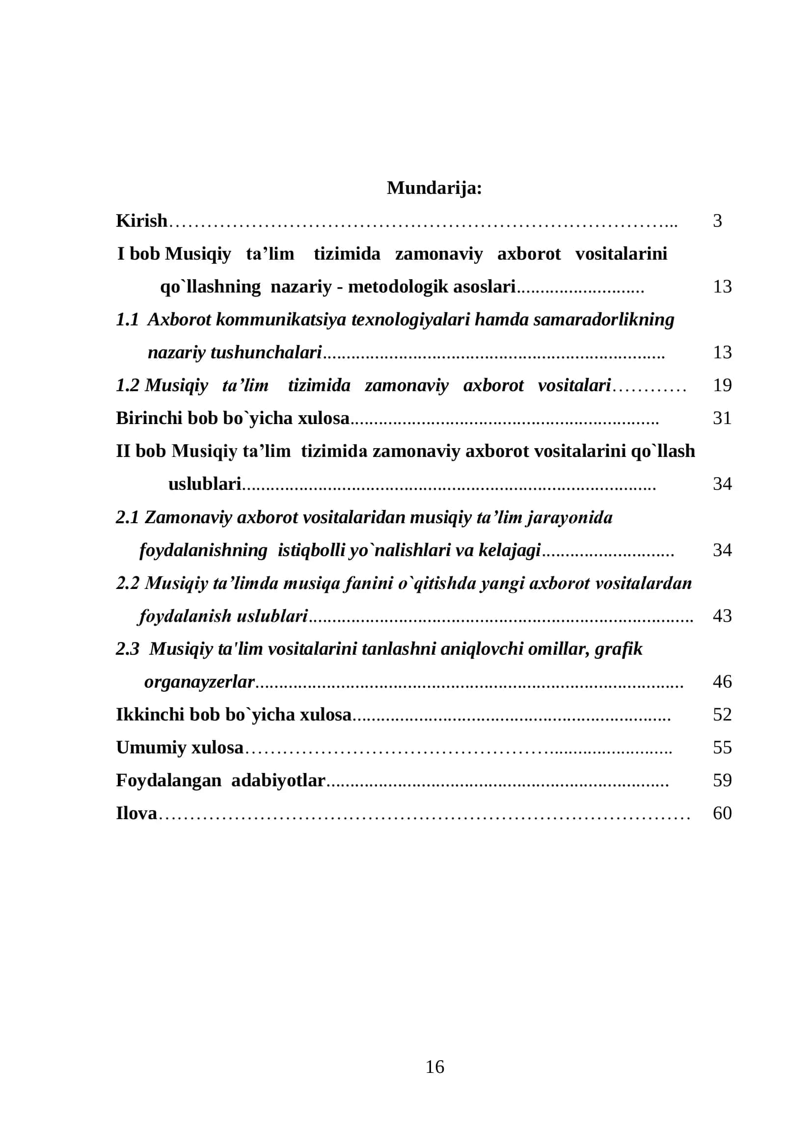 Musiqiy ta’lim tizimida zamonaviy axborot vositalarini qo’llash samaradorligi 2