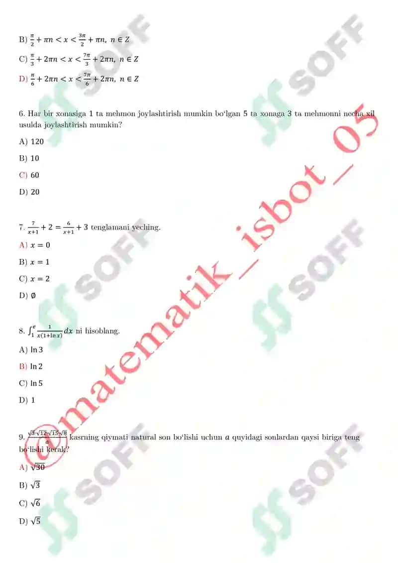 DTM testlari va javoblari hammasi 101% togri qilib yechilgan hammaga omad 2