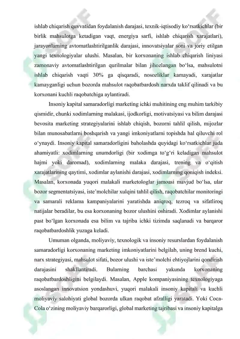 Marketing fanidan, Amaliy shakli uchun topshiriqlar! 2