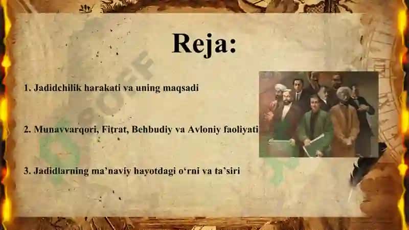 Jadid ma'rifatparvarlarining ulkan ijtimoiy ma'naviy hayotida tutgan o'rni (Munavvar qori ,Fitrat, B 2