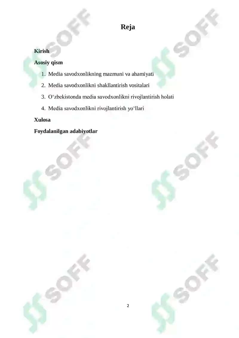 Media savodxonlikni rivojlantirish yo'llari 2