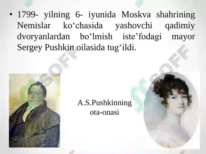 Aleksandr Pushkinning hayoti 2