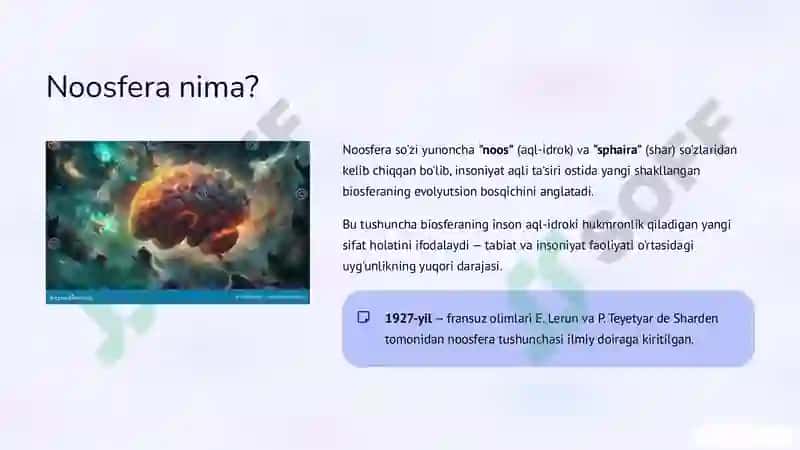 Noosfera tushunchasi va  atrof-muhit muhofazasi 2