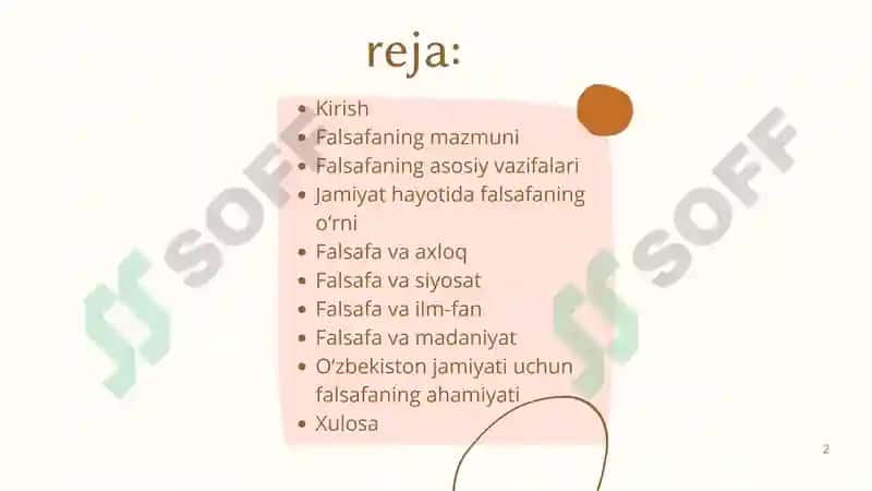 Falsafa va uning jamiyat hayotidagi roli 2