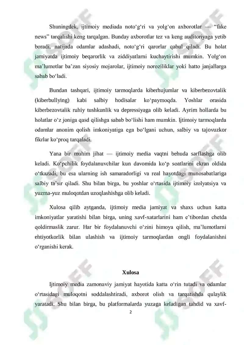 IJTIMOIY MEDIADA TAXDID VA XAVF-XATARLAR 2