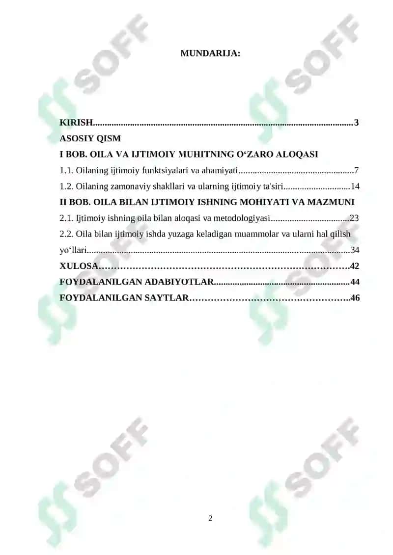 Oila bilan Ijtimoiy ishning mohiyati va mazmuni 2