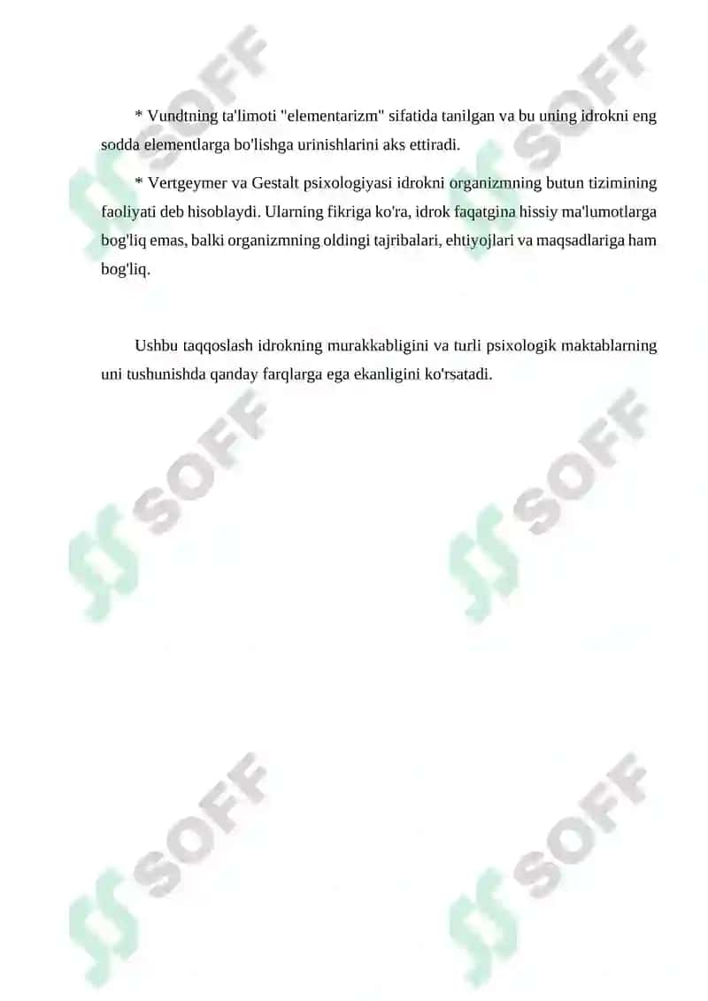 Idrokning umumiy tavsifnomasi 2