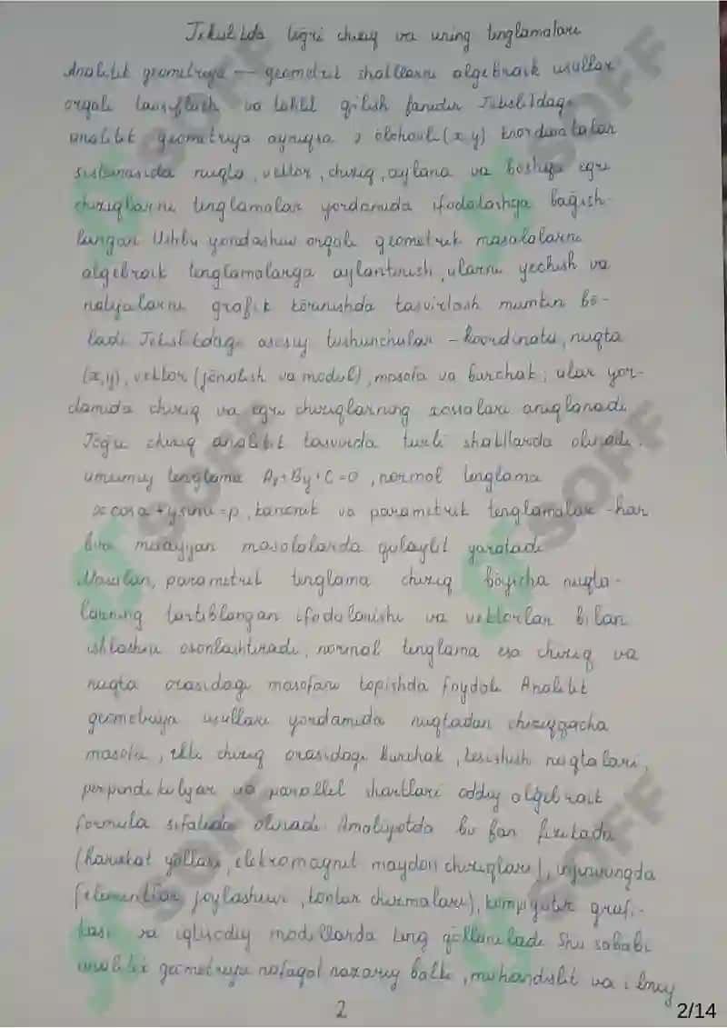 tekislikda toʻgʻri chiziq va uning tenglamalari 2