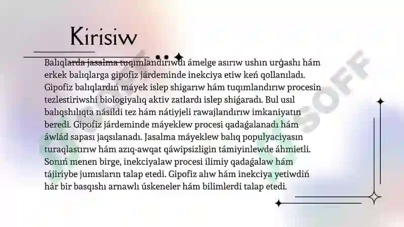 Balıqlarda Gipofiz Gormonal Iskerlik 2